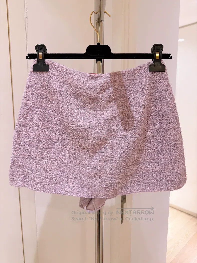 Valentino Valentino Pink purple tweed skirt Size S / US 4 / IT 40 - 2 Thumbnail
