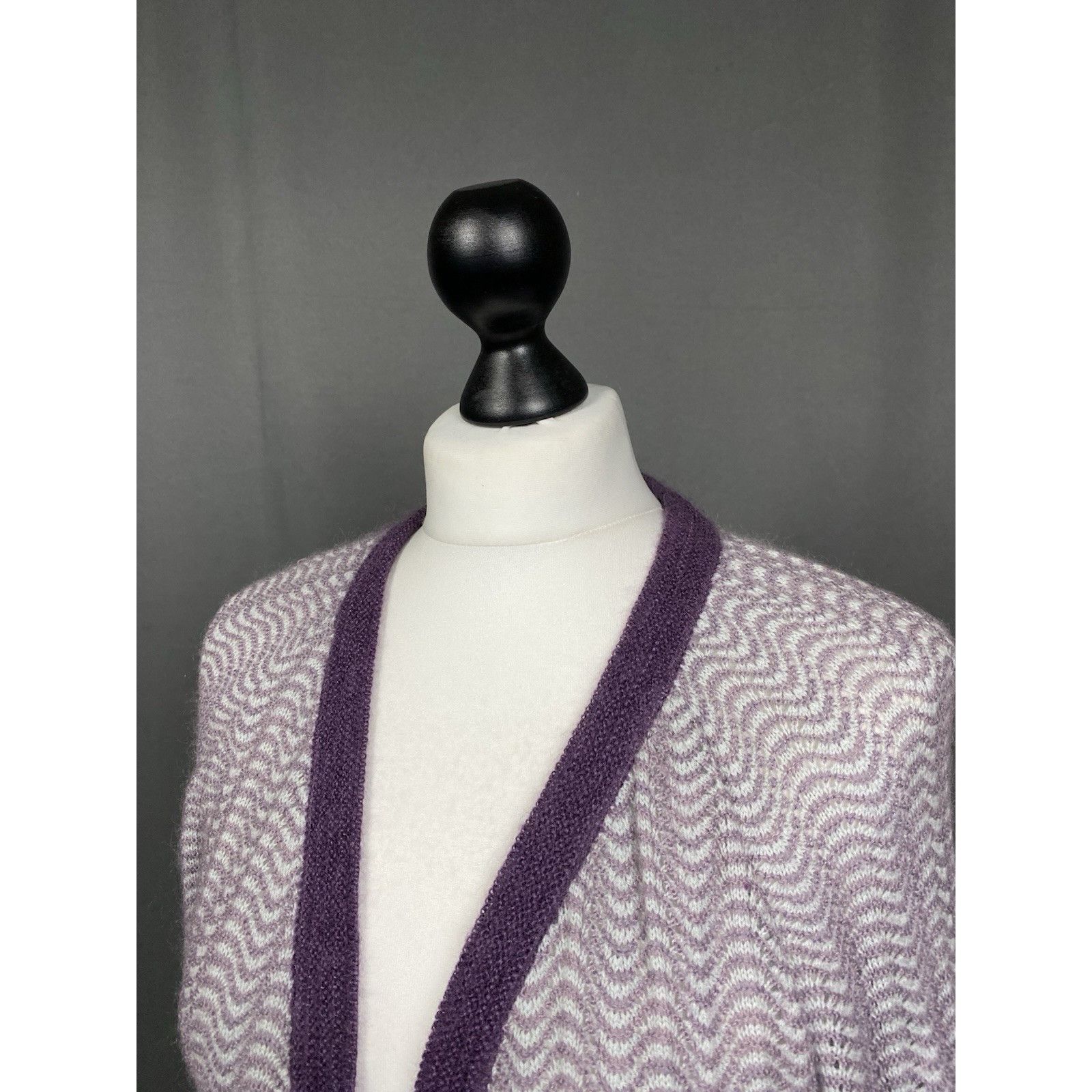 Missoni Missoni Women's Wool Multicolored Long Open Front Knit Cardi Size M / US 6-8 / IT 42-44 - 5 Thumbnail