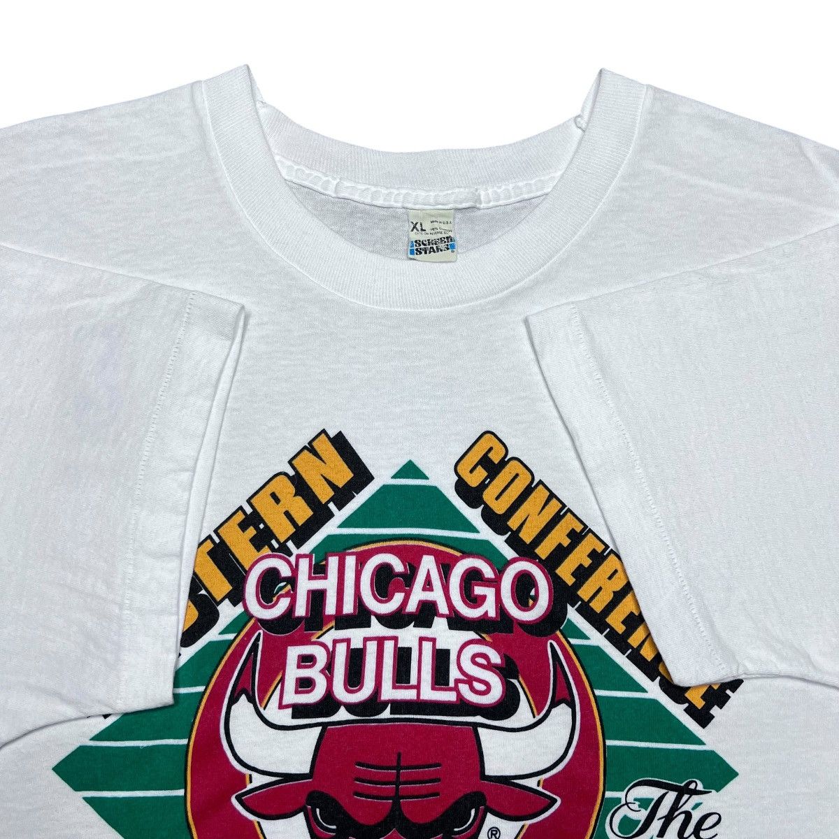 NBA Vtg 1991 NBA Chicago Bulls Eastern Conference Champions Tee Size US XL / EU 56 / 4 - 2 Thumbnail
