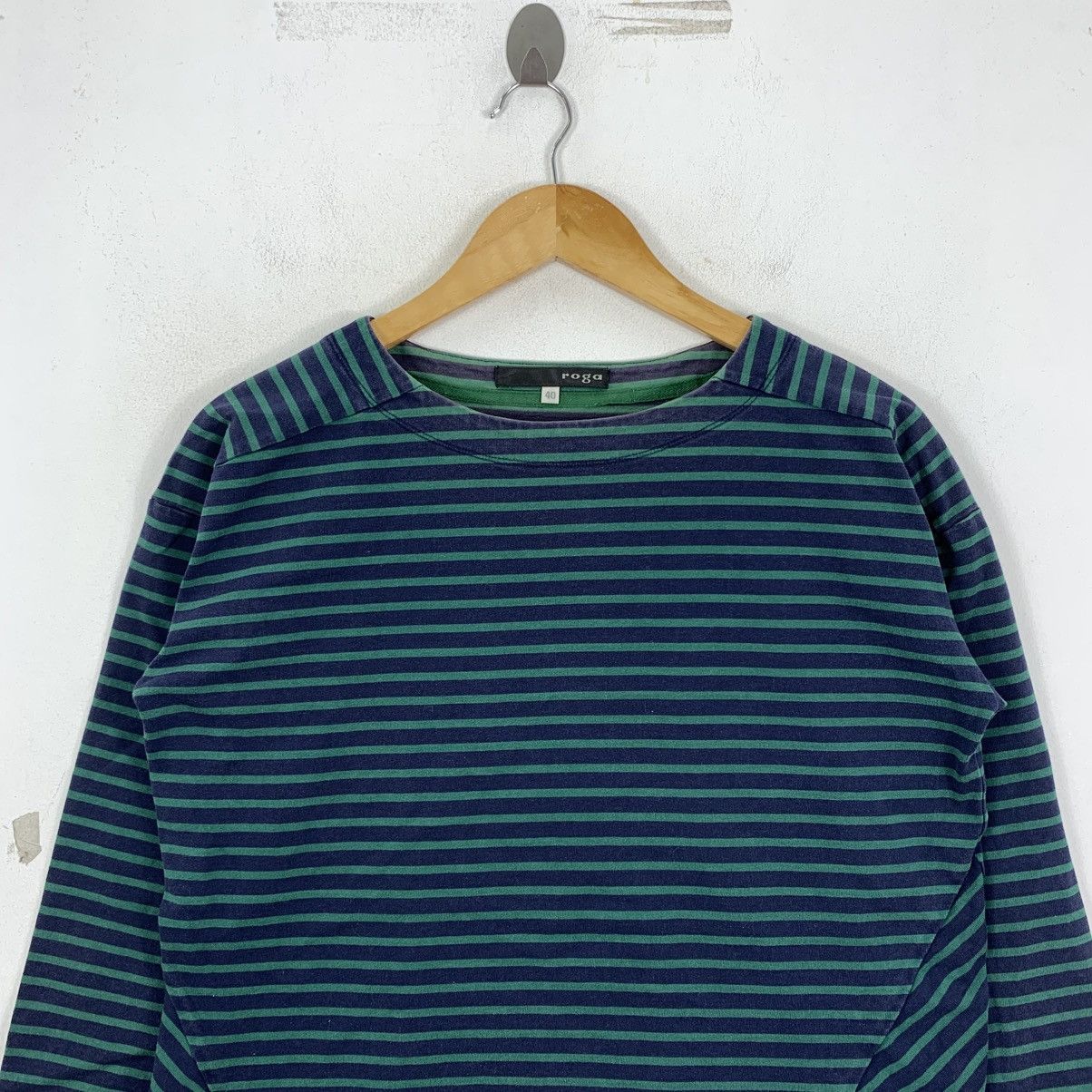 Japanese Brand ROGA Stripes Japanese Brand Long Sleeve Tshirt Size M / US 6-8 / IT 42-44 - 3 Thumbnail