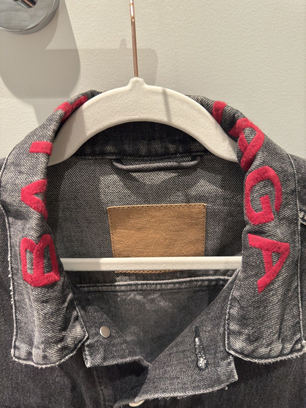 Balenciaga Balenciaga Oversized Embroidered Denim Jacket - FR36 Size XS / US 0-2 / IT 36-38 - 5 Thumbnail