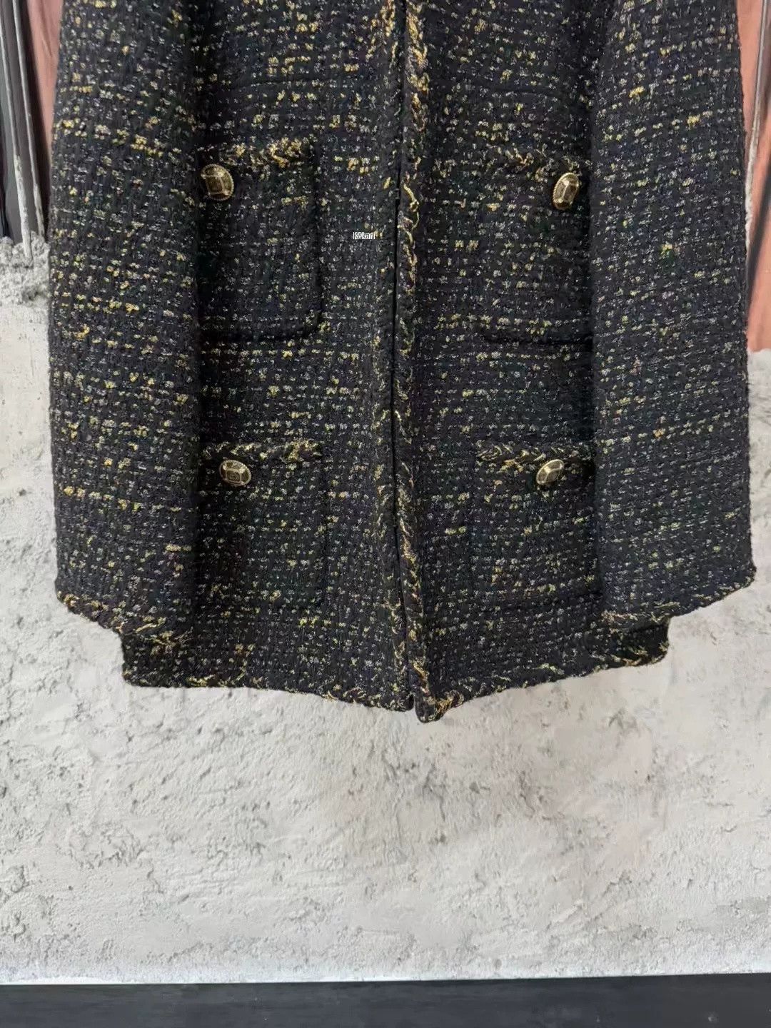 Chanel Chanel Black Gold T Four Pocket Coat Size US XS / EU 42 / 0 - 4 Thumbnail