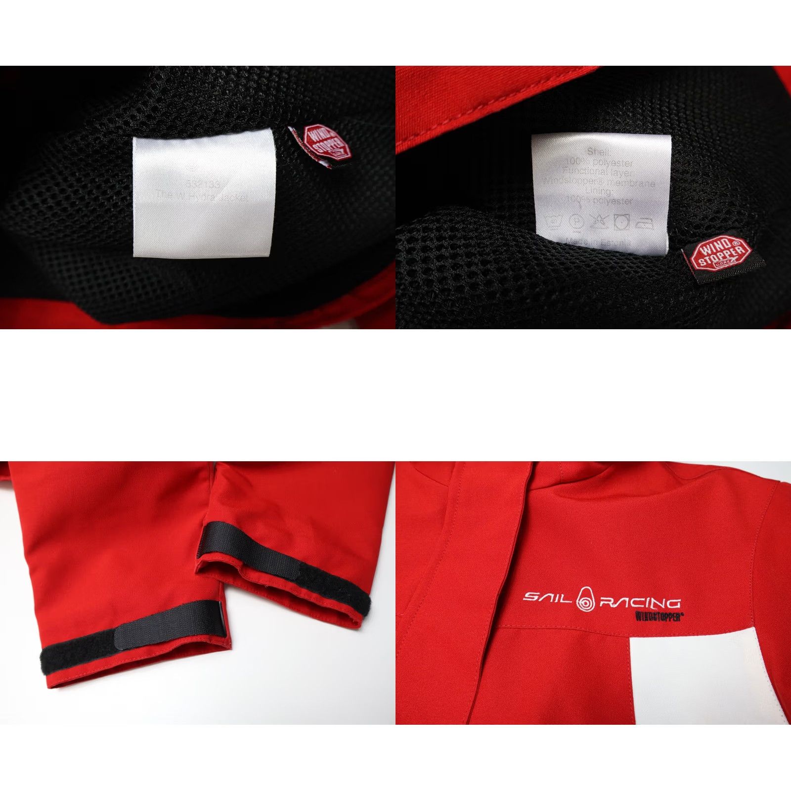 Vintage SAIL RACING The W Hydra Jacket Wind Stopper Jacket Women's MEDIUM Red Hooded Jacket Size M / US 6-8 / IT 42-44 - 8 Thumbnail