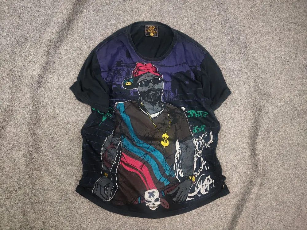 Vintage Vintage Y2K Fishbone hip hop Big graphic print T Shirt Tee Size US XL / EU 56 / 4 - 1 Thumbnail