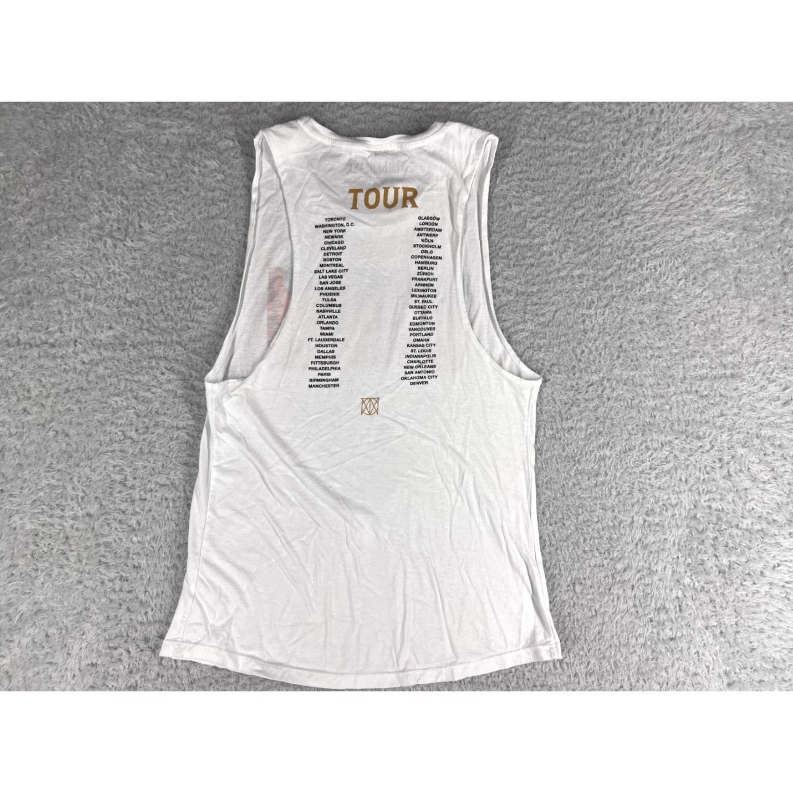 Vintage Justin Timberlake VINTAGE Concert Tank Top Girls Juniors White 100% Cotton Summer Music Clothing Size M / US 6-8 / IT 42-44 - 2 Thumbnail