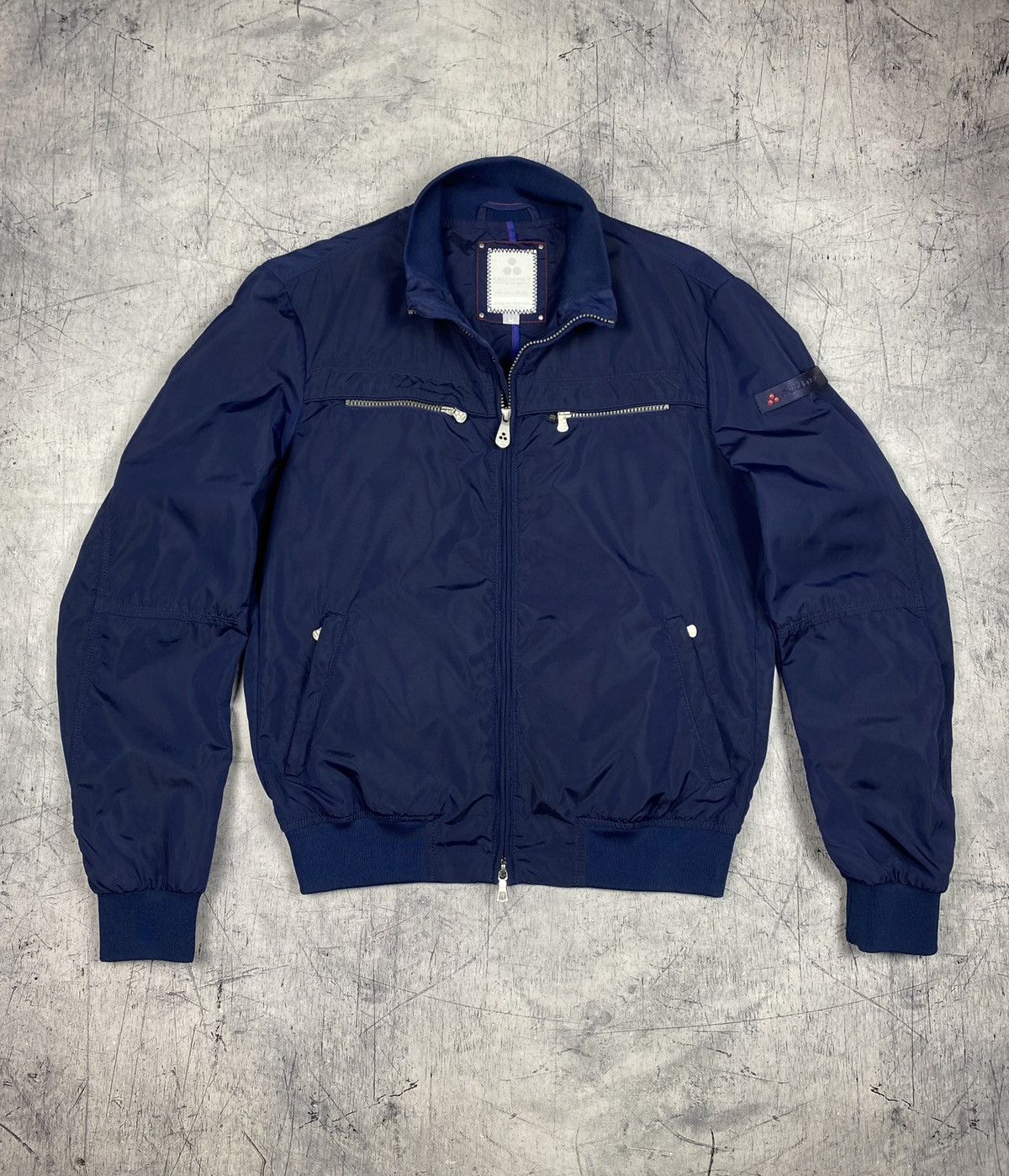 Peuterey Peuterey Technical Nylon Bomber Jacket Navy Blue Size US M / EU 48-50 / 2 - 10 Thumbnail