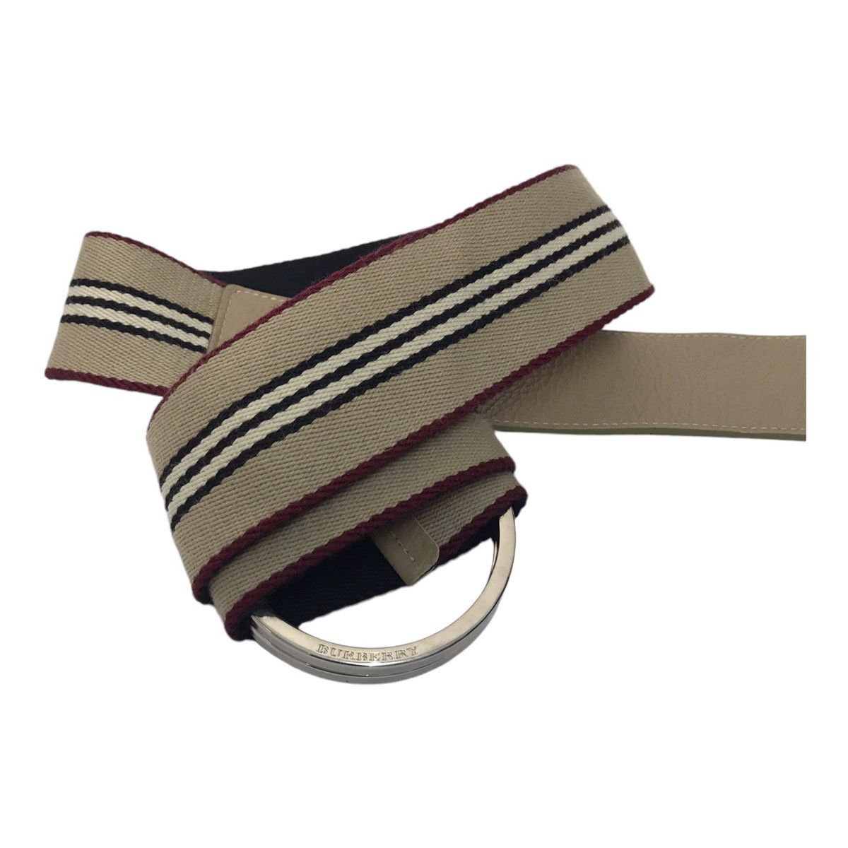 Burberry × Japanese Brand Burberry Stripped Canvas Belt Size ONE SIZE - 2 Thumbnail