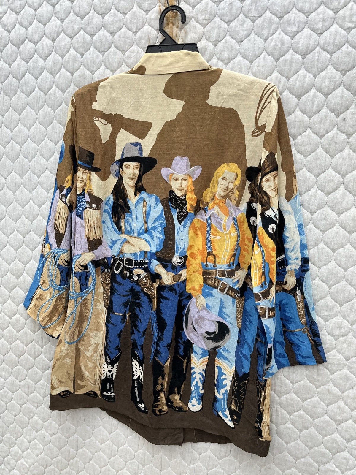 Japanese Brand × Vintage 🔥🔥🔥ARCHIVE VTG TOKUKO COWBOYS PRINTED BLOUSE Size M / US 6-8 / IT 42-44 - 13 Thumbnail