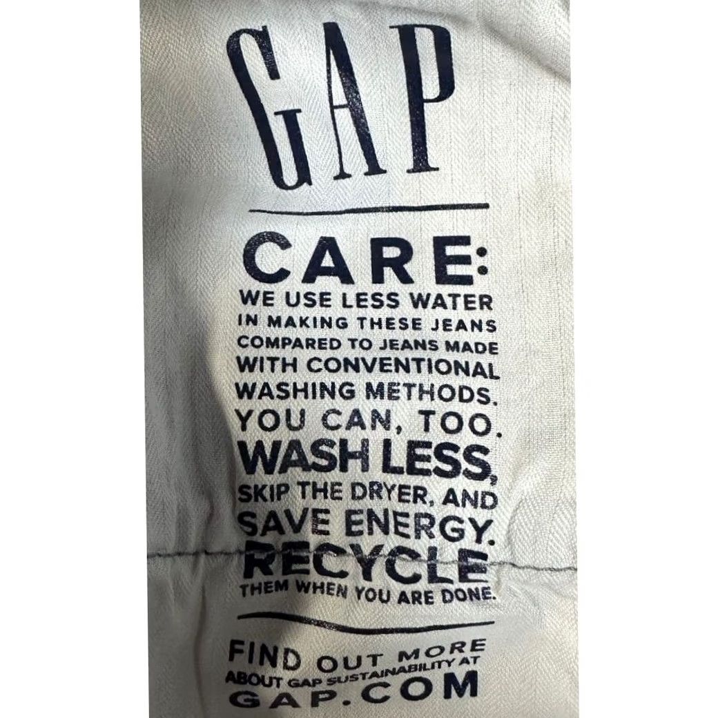 Gap Gap Jeans Womens 35X20 Regular Blue Distressed Cheeky Straight Sky High-Rise NEW Size 24" / US 00 / IT 34 - 7 Thumbnail