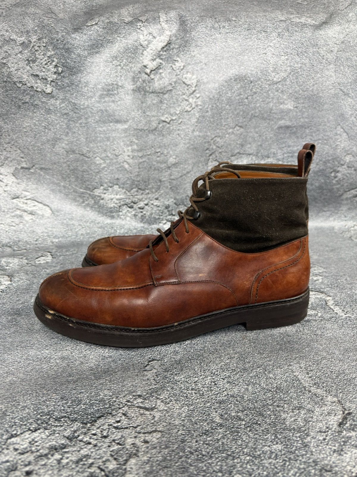 Ermenegildo Zegna zegna ermenegildo couture leather boots shoes lace up Size US 13 / EU 46 - 5 Thumbnail