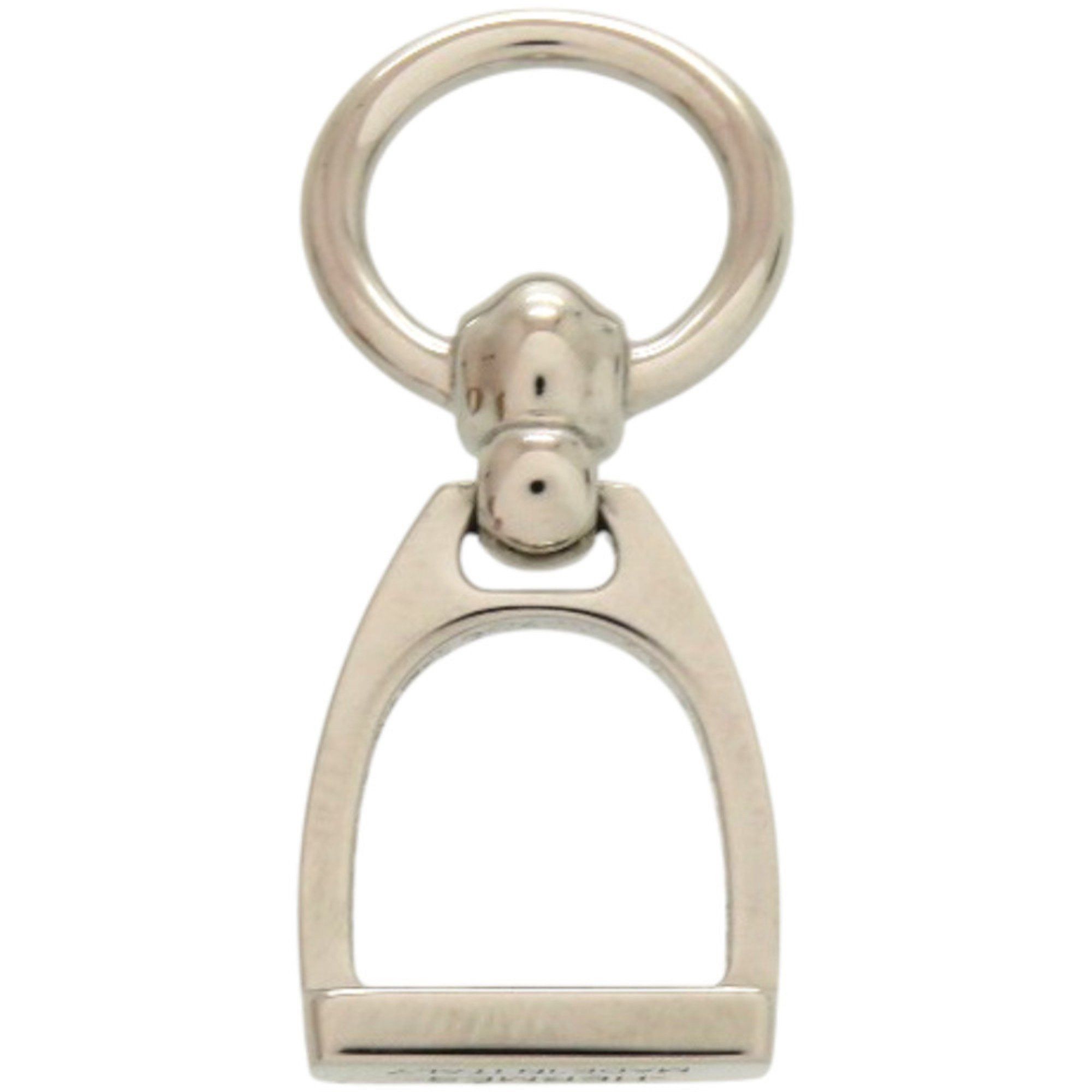 Hermes Unused Hermès Etrier scarf ring, metal, silver, 0576 HERMES Size ONE SIZE - 1 Thumbnail