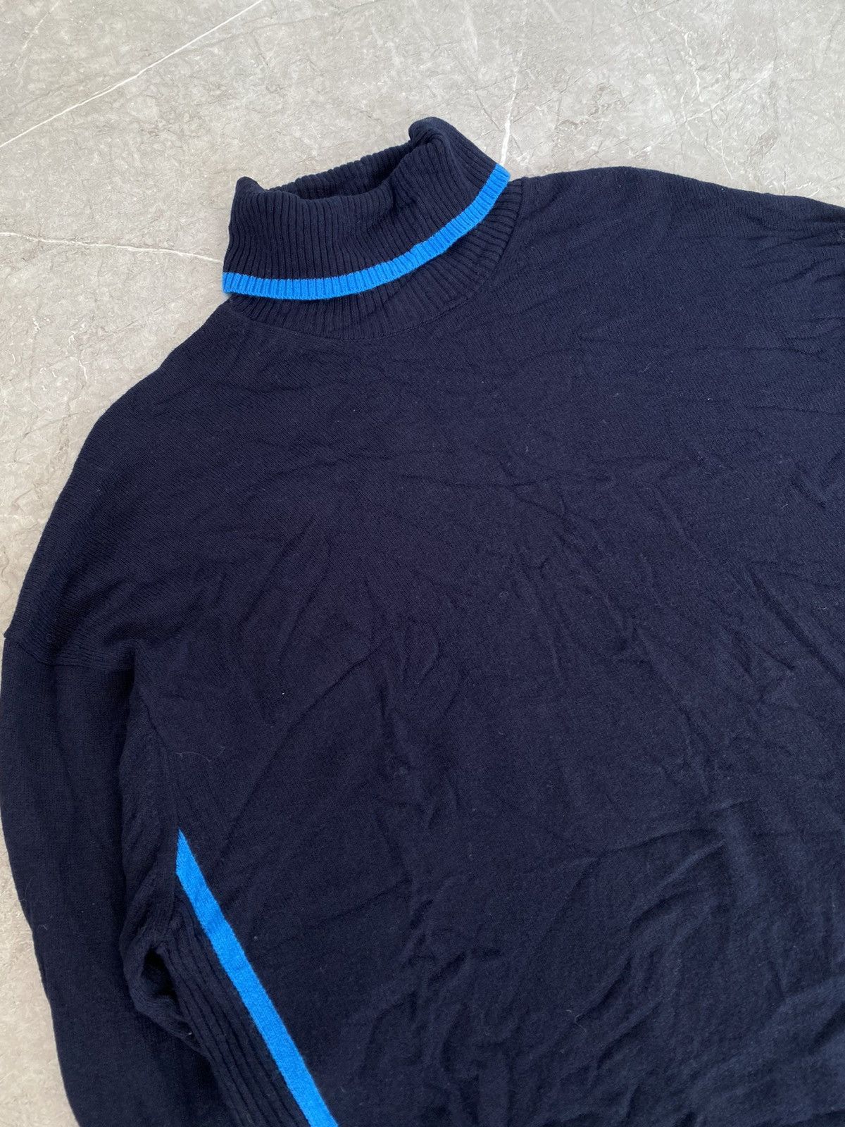Reiss Rare Reiss Wool Blend Roll Neck Jumper in Navy/Blue Size L Size L / US 10 / IT 46 - 3 Thumbnail