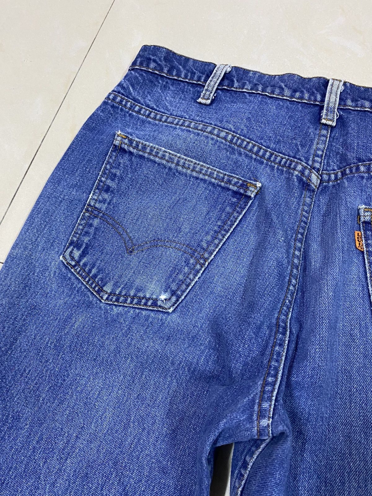 Levi's × Vintage Vintage Levis 517 Orange Tab Distressed Rusty Flared Denim Size US 34 / EU 50 - 12 Thumbnail
