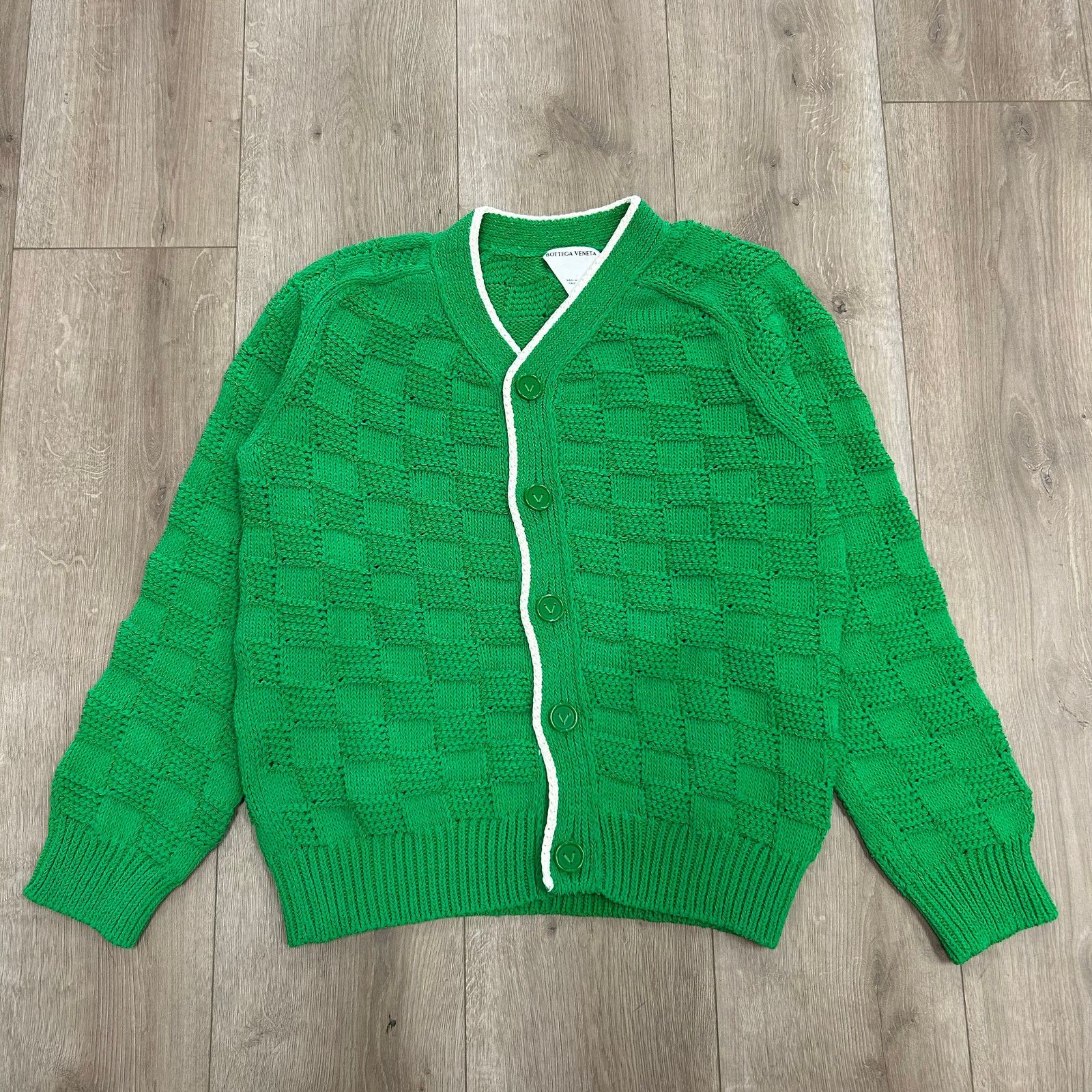 Bottega Veneta Bottega Veneta Intrecciato knitted cardigan V Neck Small Size US S / EU 44-46 / 1 - 1 Thumbnail