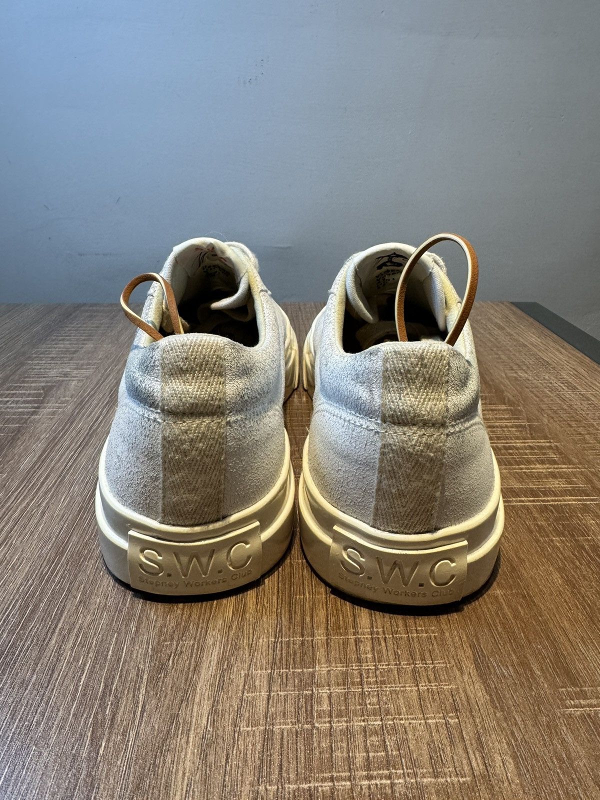 Stepney Workers Club SWC Dellow Canvas Shoes Mens 43 Size 9