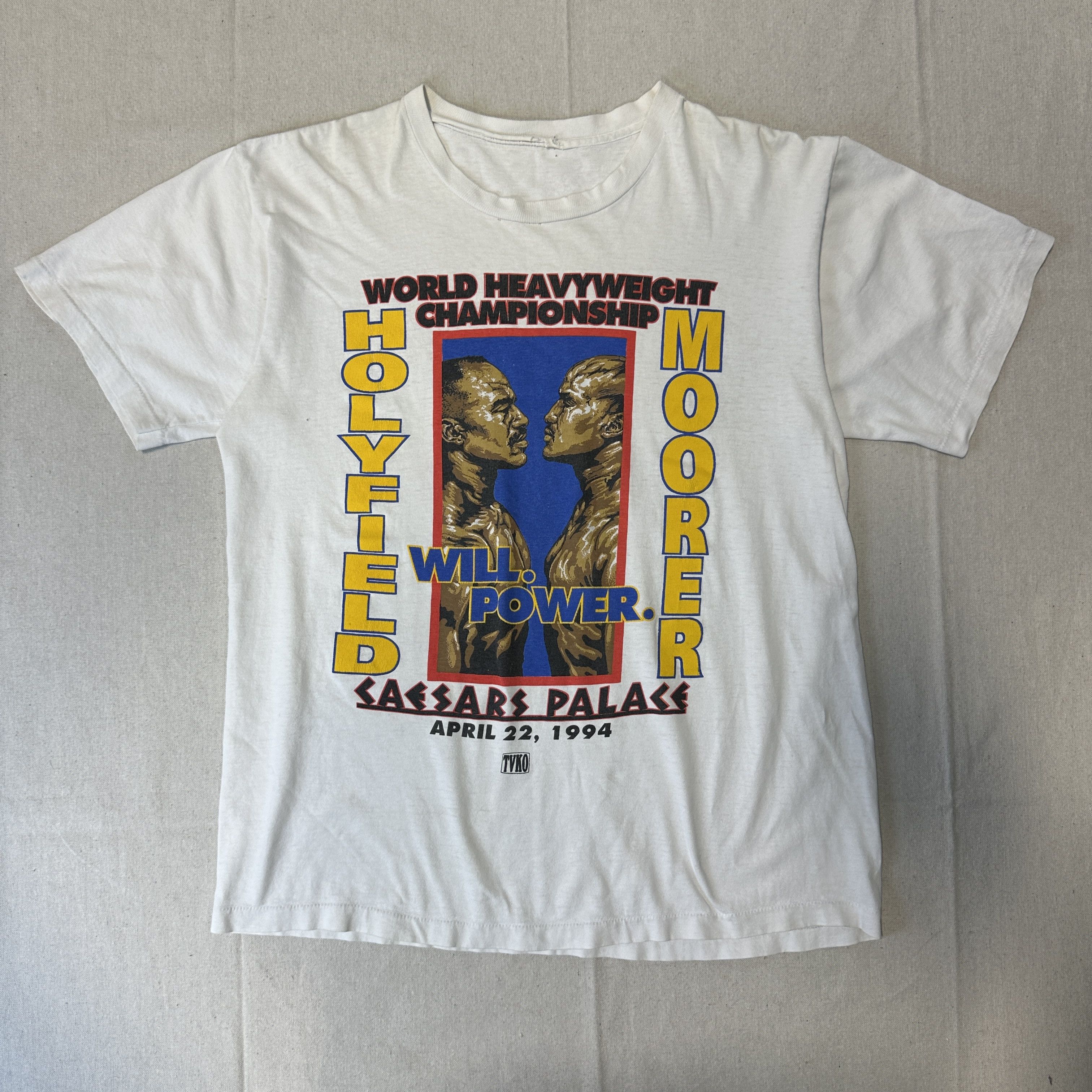 Other Vintage Holyfield Moorer Boxing Graphic T-Shirt Size Large Size US L / EU 52-54 / 3 - 1 Thumbnail