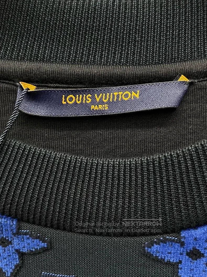 Louis Vuitton Louis Vuitton Blue-green gradient full-printed logo sweats Size US XL / EU 56 / 4 - 2 Thumbnail