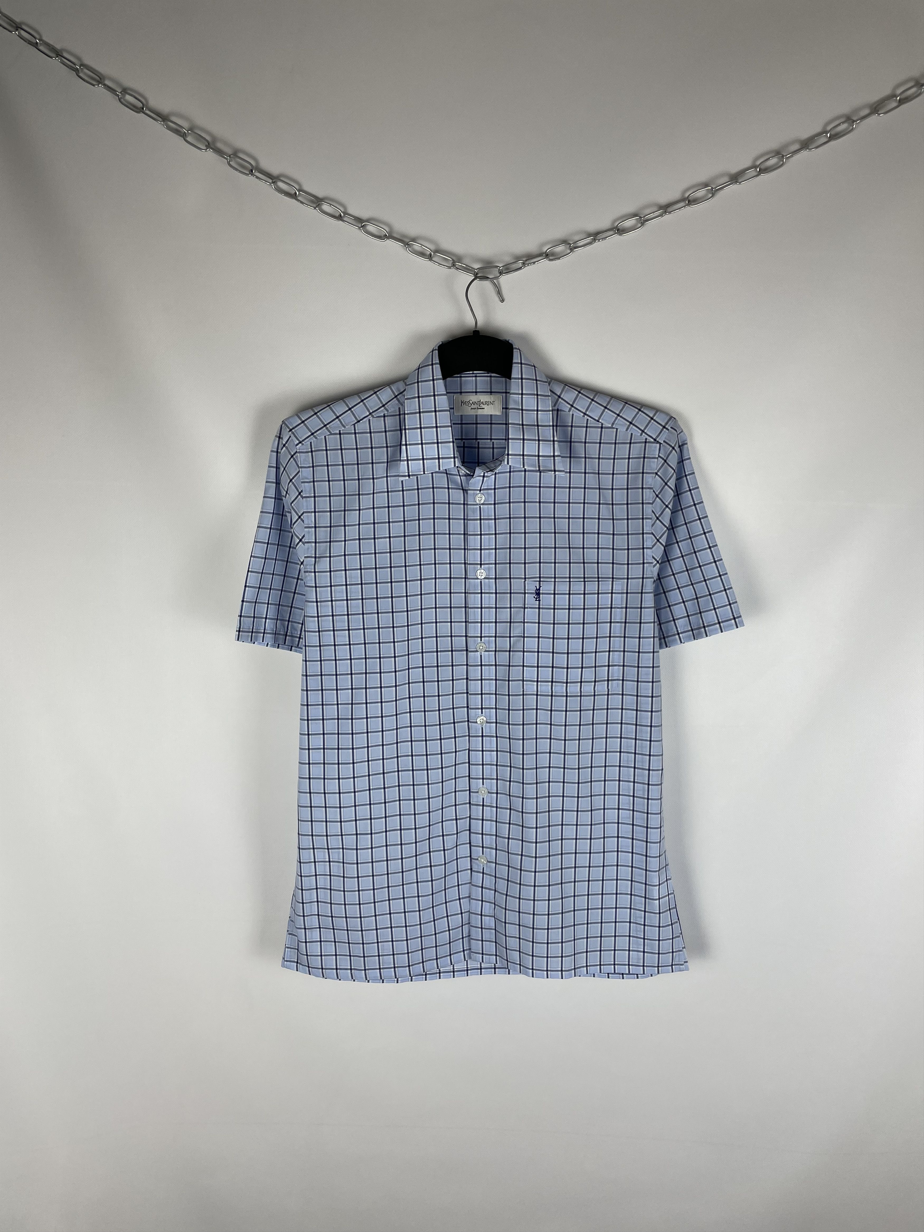 Vintage Vintage Yves Saint Laurent Ysl Pour Homme Shirt Size US M / EU 48-50 / 2 - 1 Thumbnail