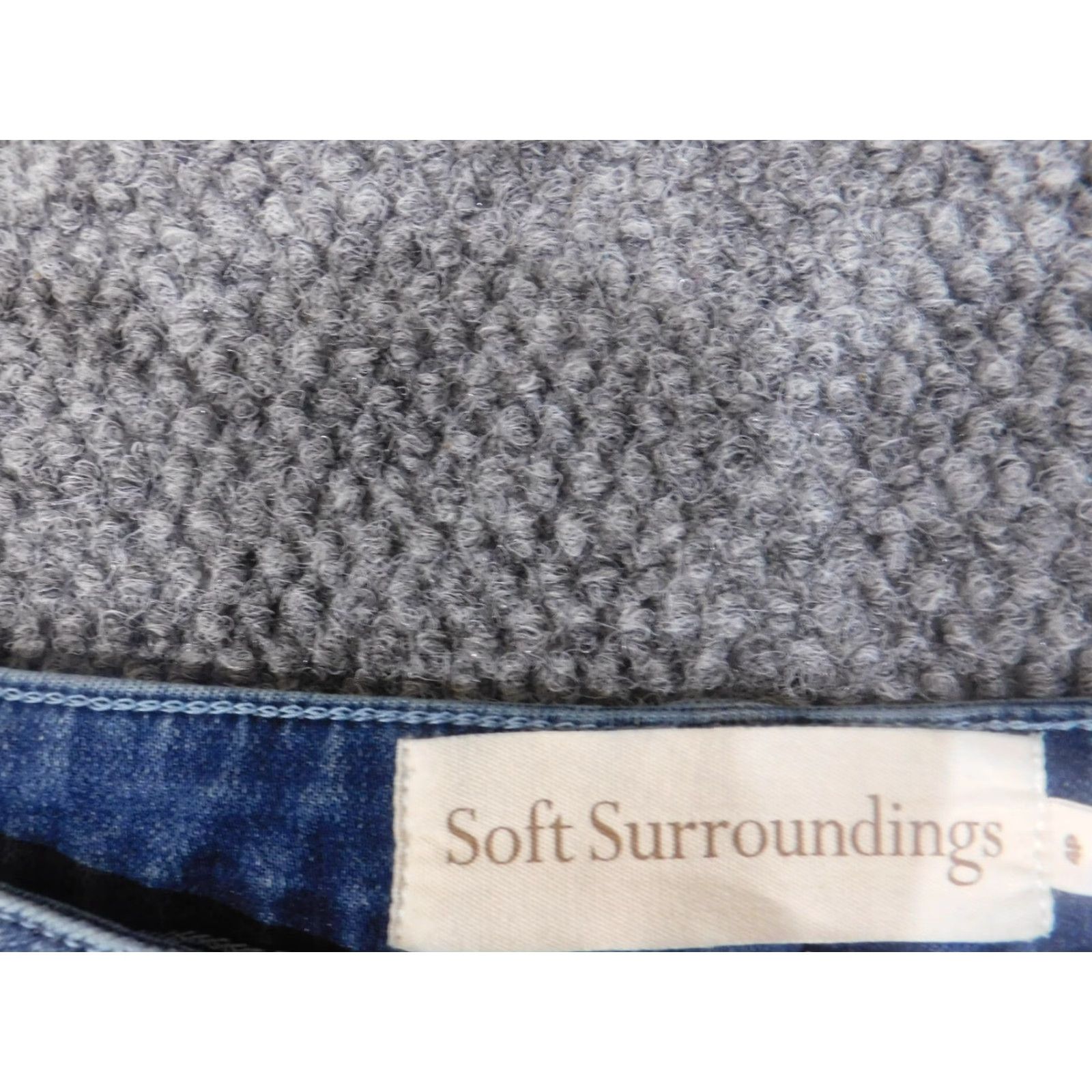 Soft Surroundings Soft Surroundings Jeans Straight 4P Petite Women Denim Stretch Mid Rise Inseam 27 Blue Retro Size 28" / US 6 / IT 42 - 3 Thumbnail