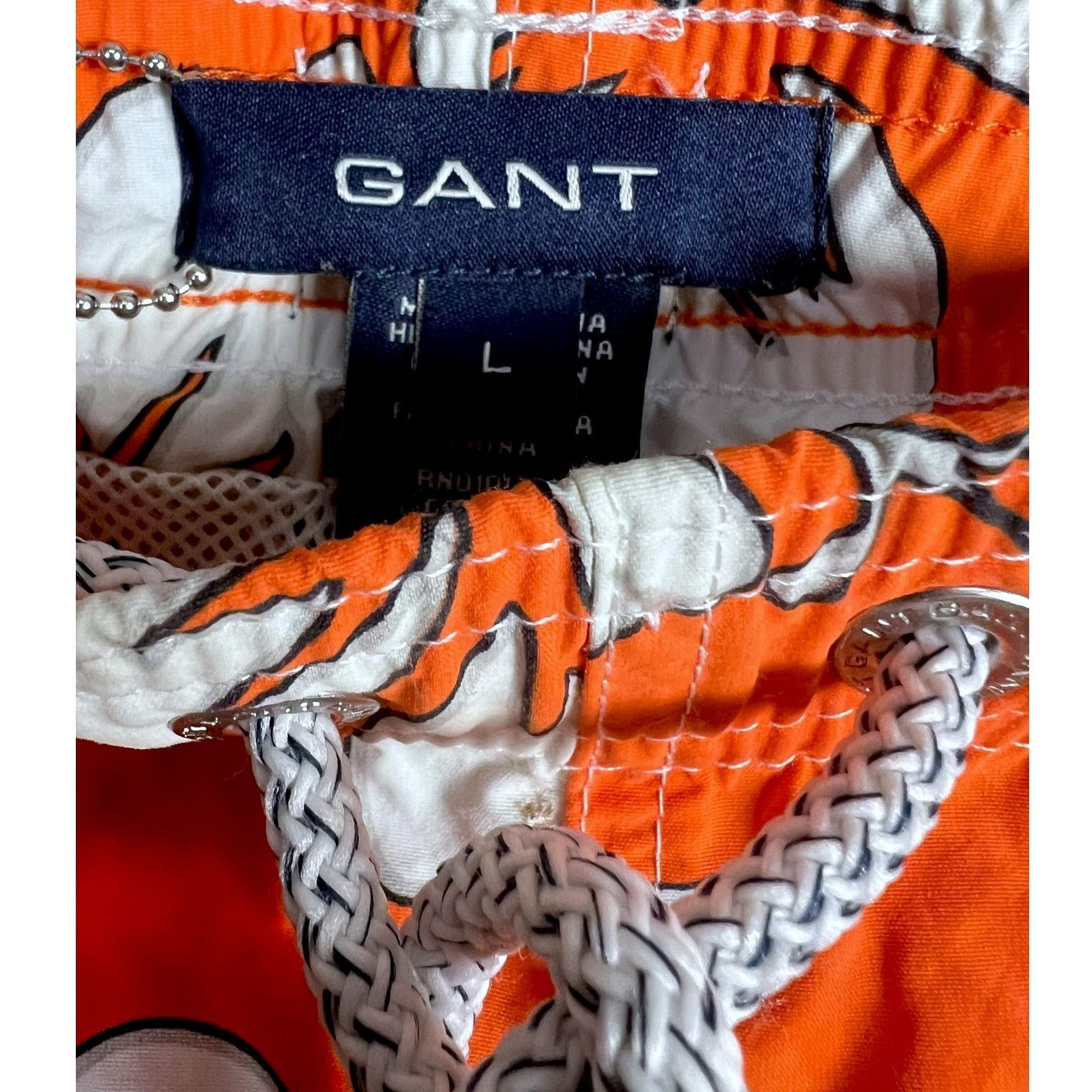 Gant Men's Gant Lined Hawaiian Swim Trunks + Compass Keychain - L Size US 36 / EU 52 - 6 Thumbnail
