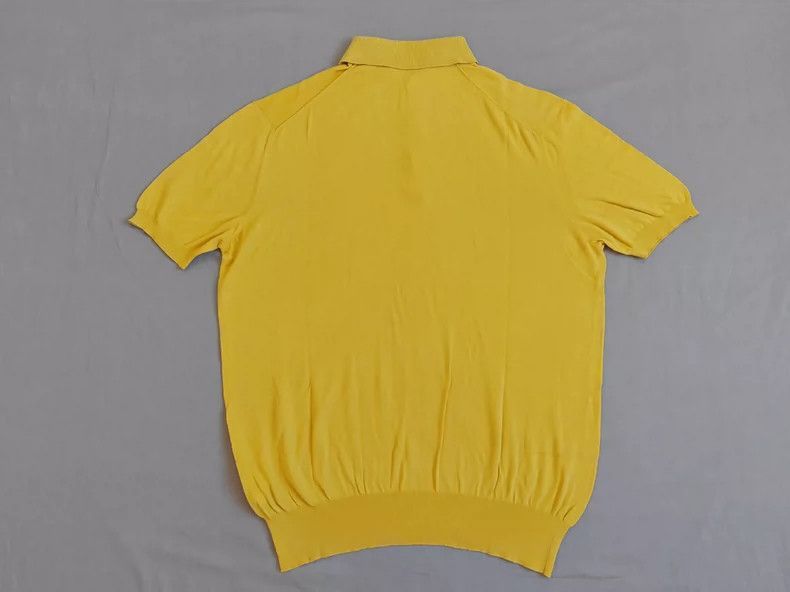 Ermenegildo Zegna Loro Piana Short Sleeve Knit Polo- Size US L / EU 52-54 / 3 - 6 Thumbnail