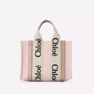 Chloe o1loc1c10425 Size: OS / Woody Small Tote Bag in Powder Pink Size ONE SIZE - 1 Thumbnail