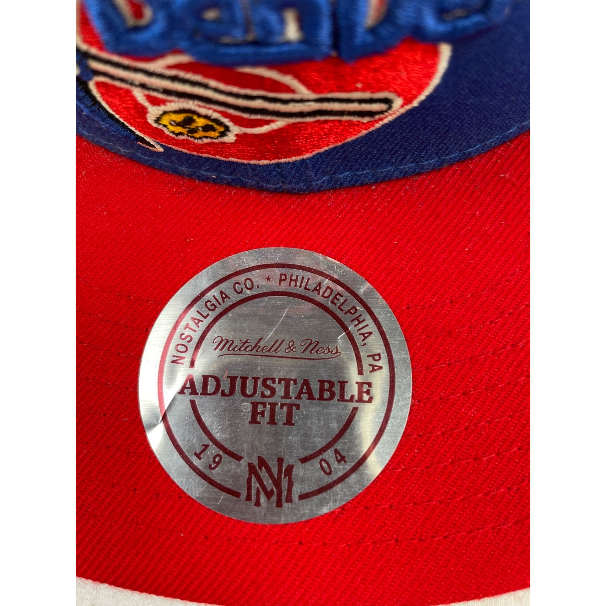 Mitchell & Ness Mitchell & Ness Denver Nuggets Unisex Hat/Cap Red & Blue Adj Size ONE SIZE - 4 Thumbnail