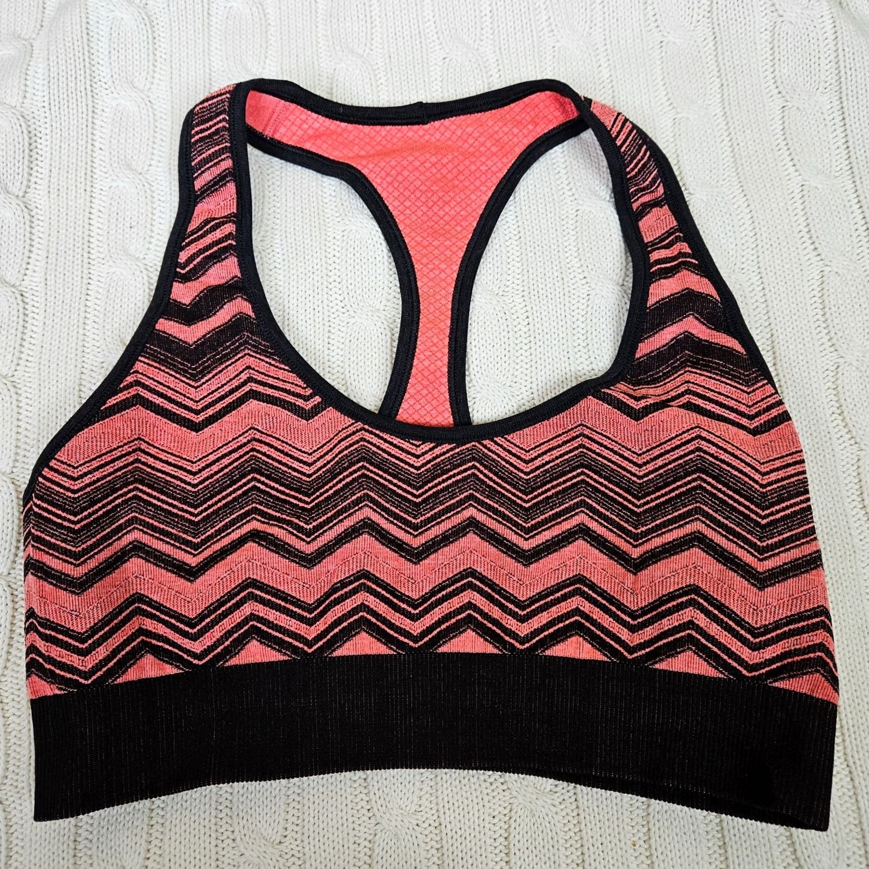 Lululemon Lululemon Women's Ebb & Flow Racerback Sports Bra Size 4 Multicolor Logo Adjustable Wireless Nylon Polyester Spandex Activewear Sports Bra Girls/Women Size ONE SIZE - 2 Thumbnail