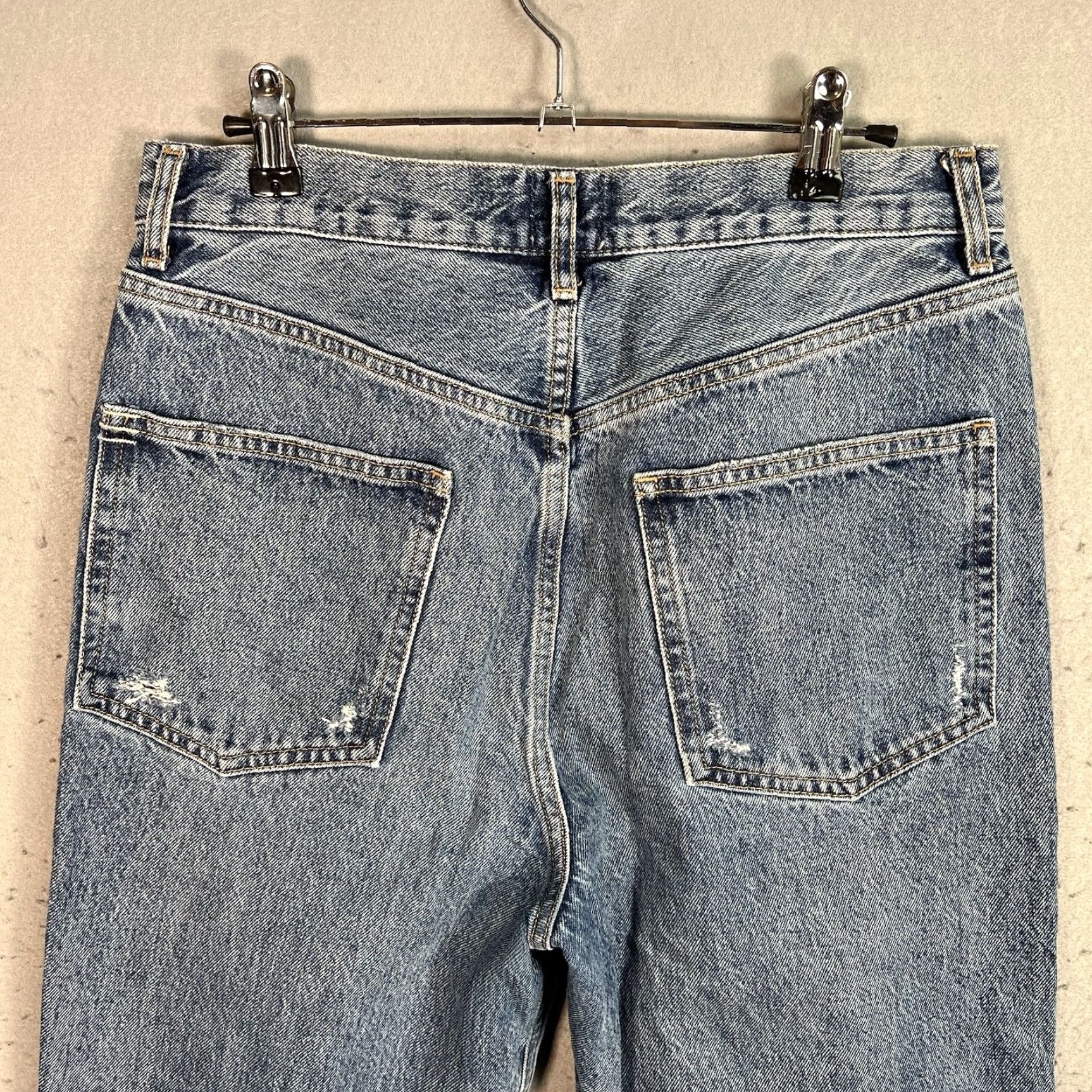 Bdg BDG Jeans Womens 28 Blue Medium Wash Denim Relaxed Straight Urban Outfitters Size 28" / US 6 / IT 42 - 7 Thumbnail