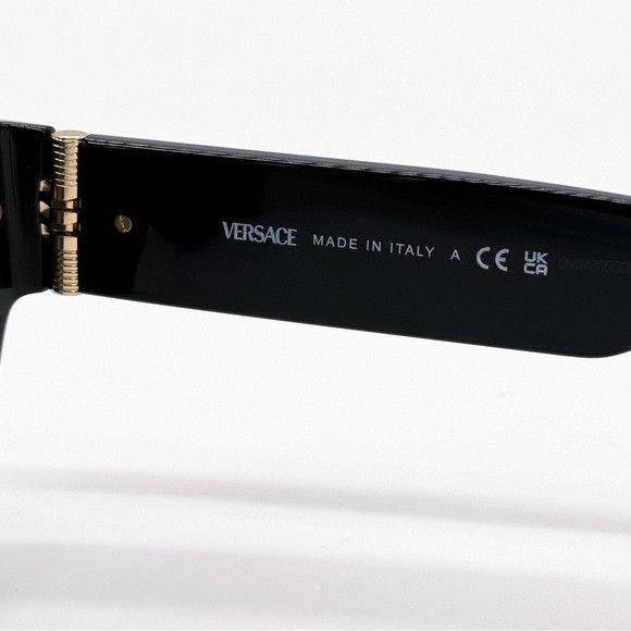 Versace NEW VERSACE MOD 4464 GB1/87 BLACK VE4464 GB187 UNISEX SUNGLA Size ONE SIZE - 9 Thumbnail