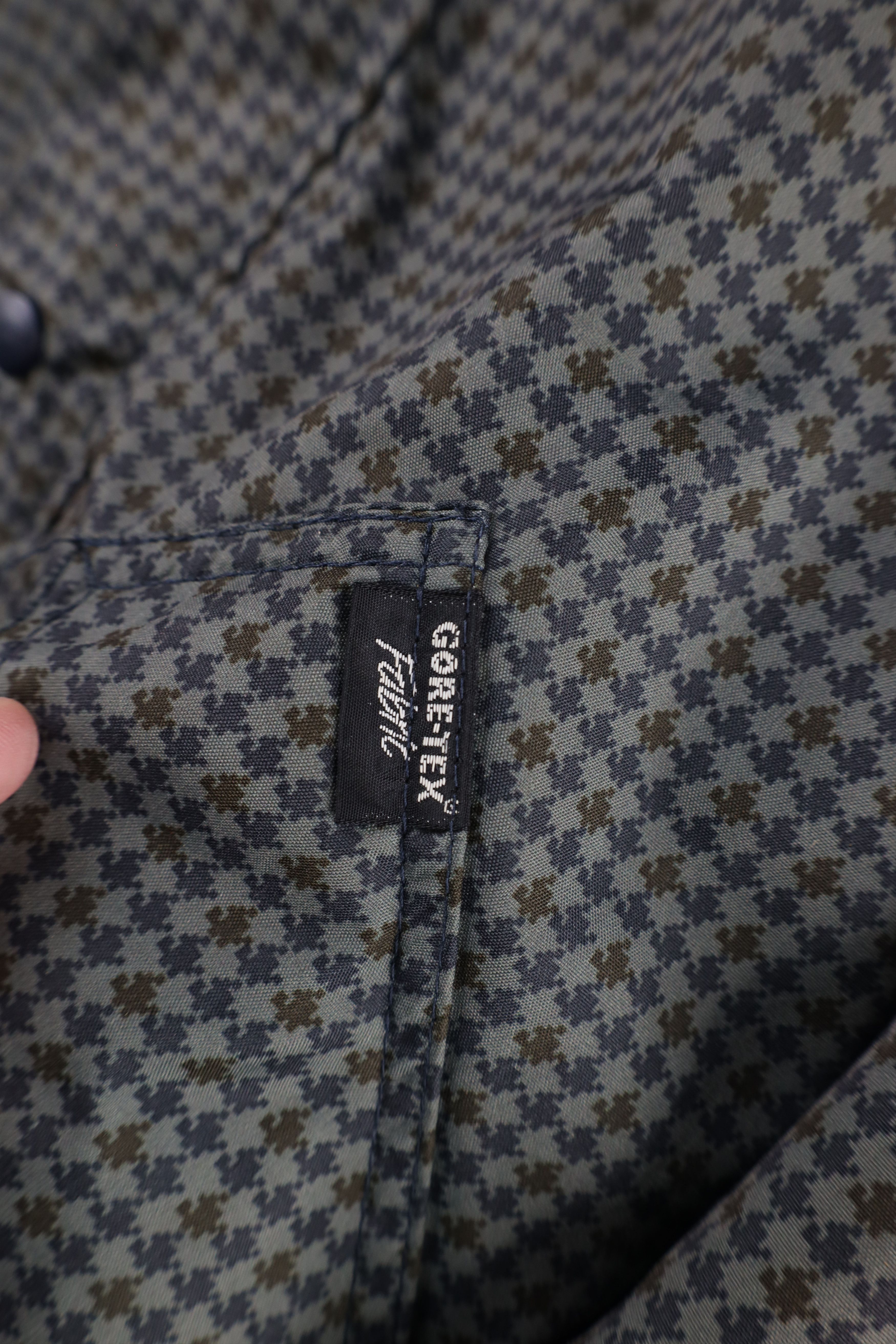 Vintage Vintage 90s Streetwear Waterproof Goretex Houndstooth Jacket Size US XL / EU 56 / 4 - 5 Thumbnail
