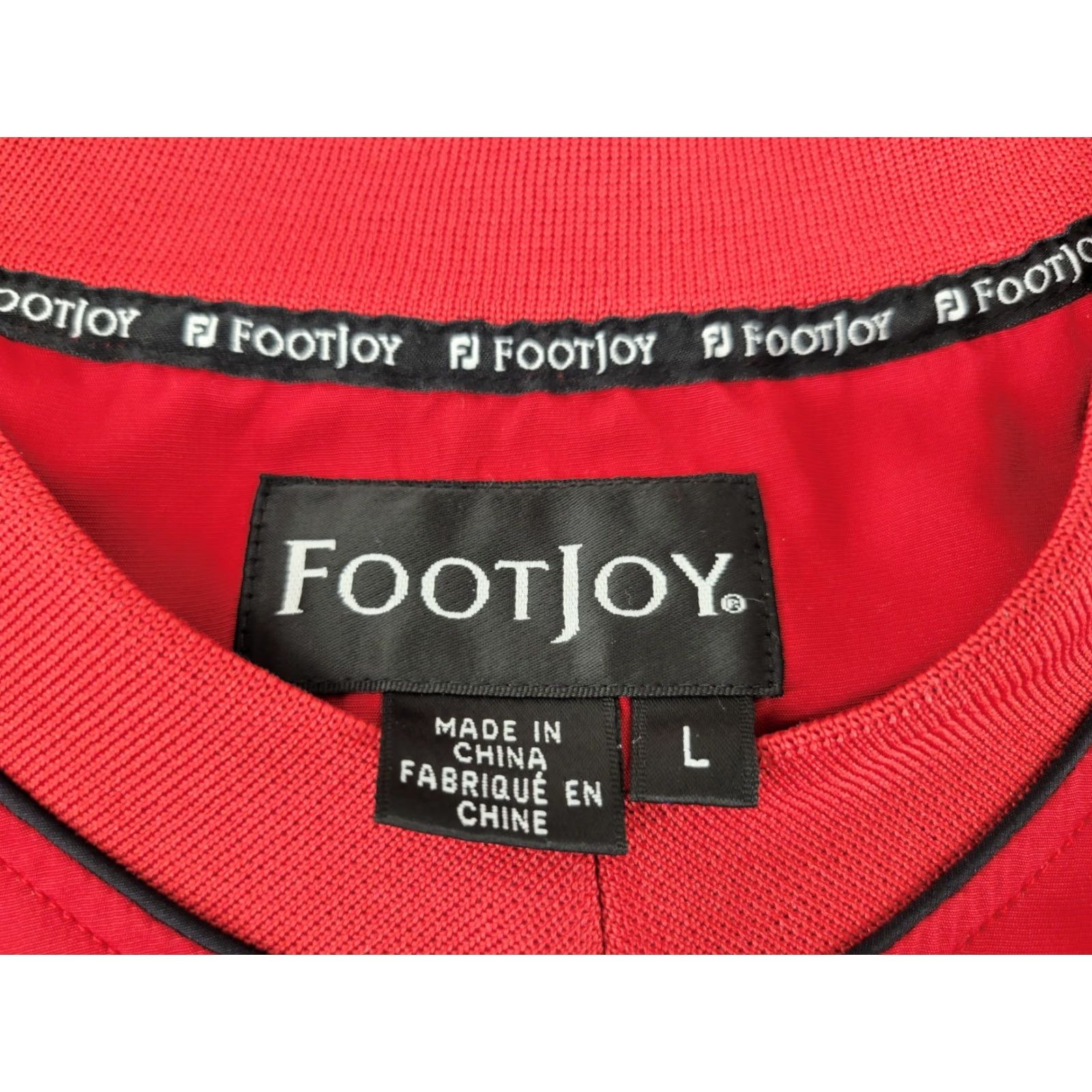 Footjoy Footjoy Ballantrae Golf Windbreaker Jacket Mens Large Red V-Neck Long Sleeve Long Sleeve Shirt? Size US L / EU 52-54 / 3 - 8 Thumbnail