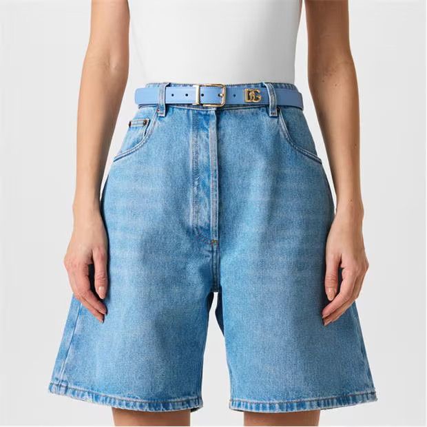 Dolce & Gabbana o1g2r1mq1024 Size: 80 / DG Logo Slim Belt in Sky Blue Size ONE SIZE - 4 Thumbnail