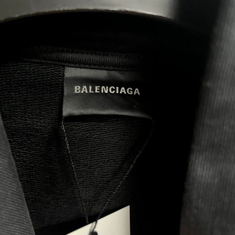 Balenciaga Balenciaga latest black logo printed loose fit hooded long Size US S / EU 44-46 / 1 - 2 Thumbnail