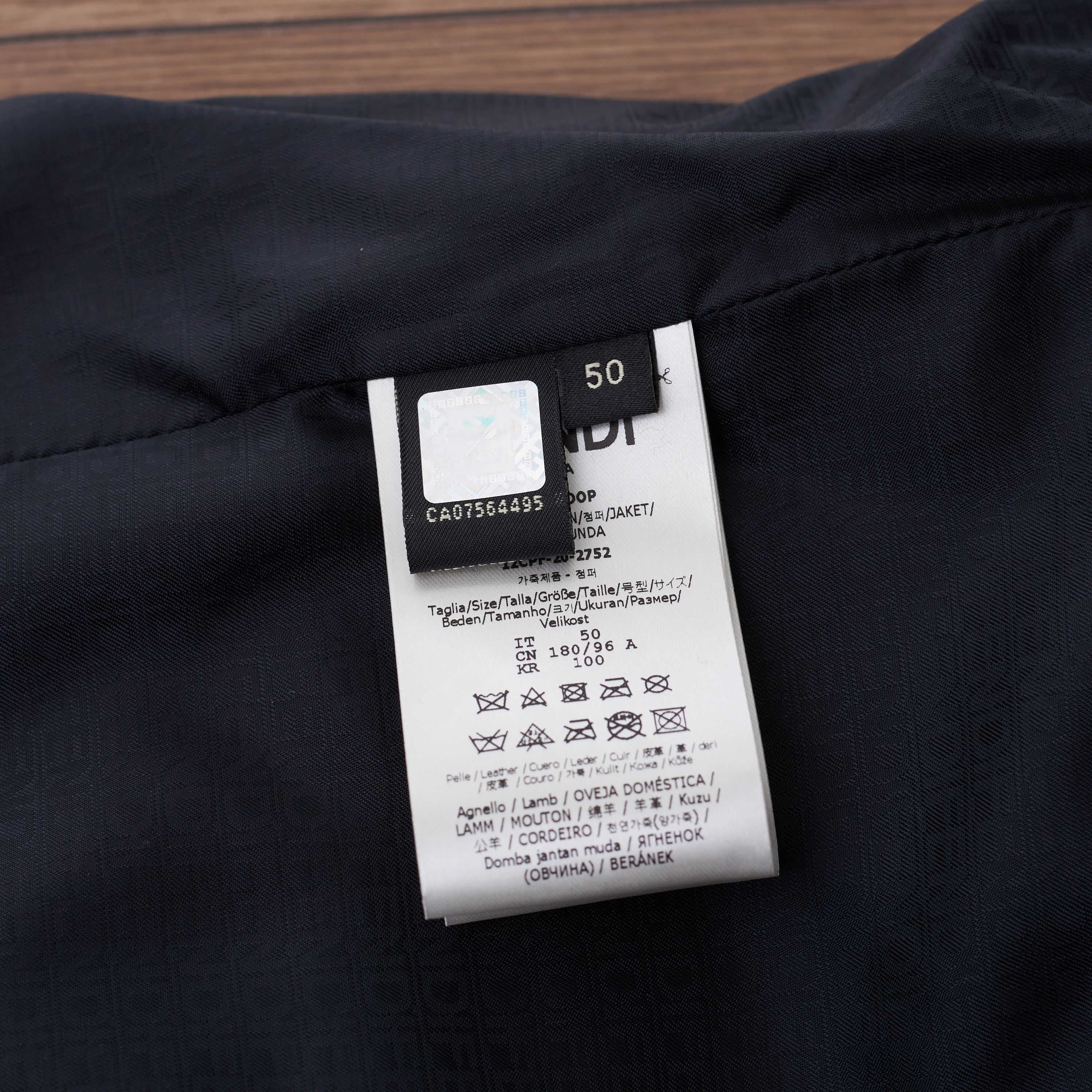 Fendi Biker Jacket In Black Leather With Embossed Fendi Roma Size US M / EU 48-50 / 2 - 12 Thumbnail