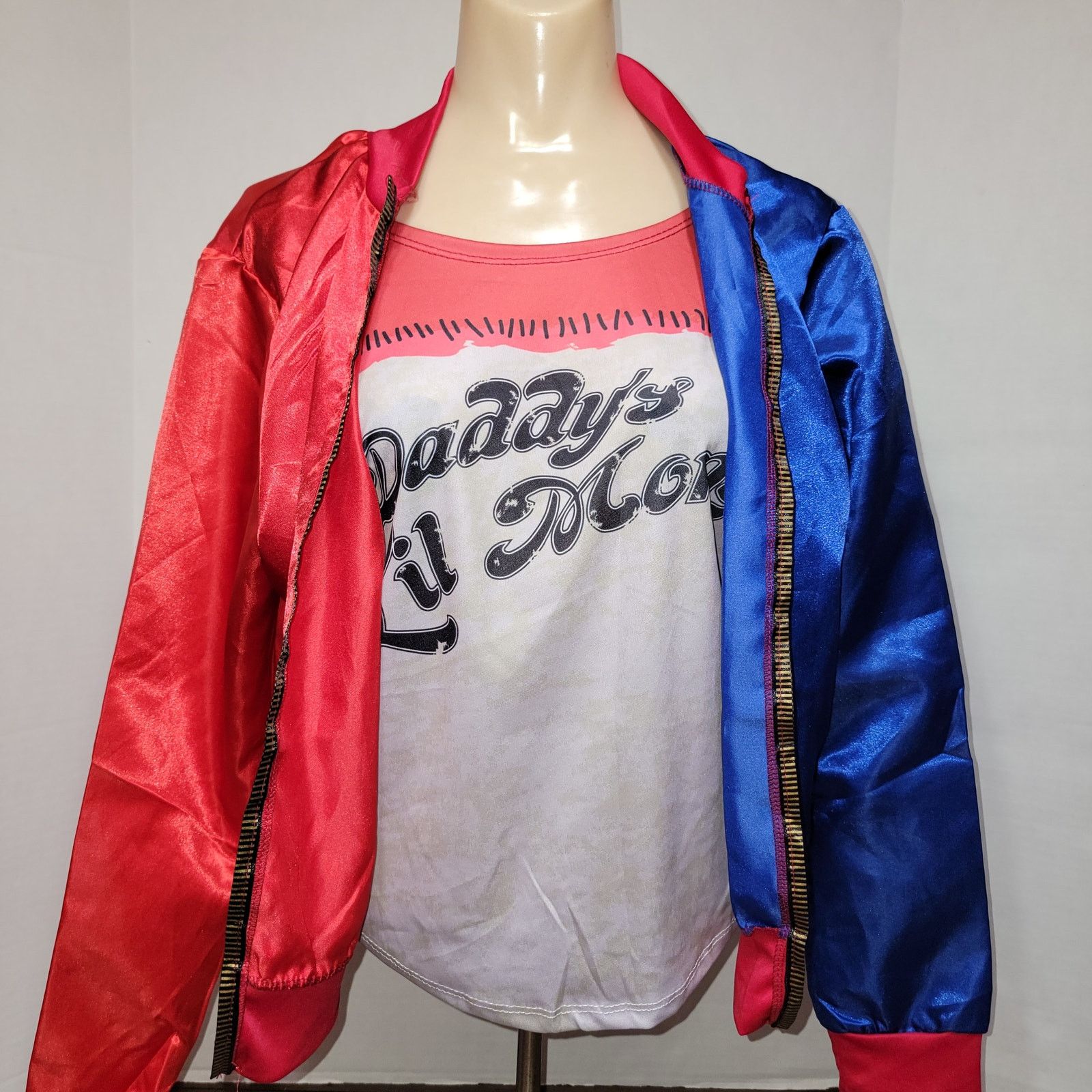 Other Suicide Squad Jacket Tee "Daddy's Lil Monster" Costume -Teen Size S / US 4 / IT 40 - 1 Thumbnail