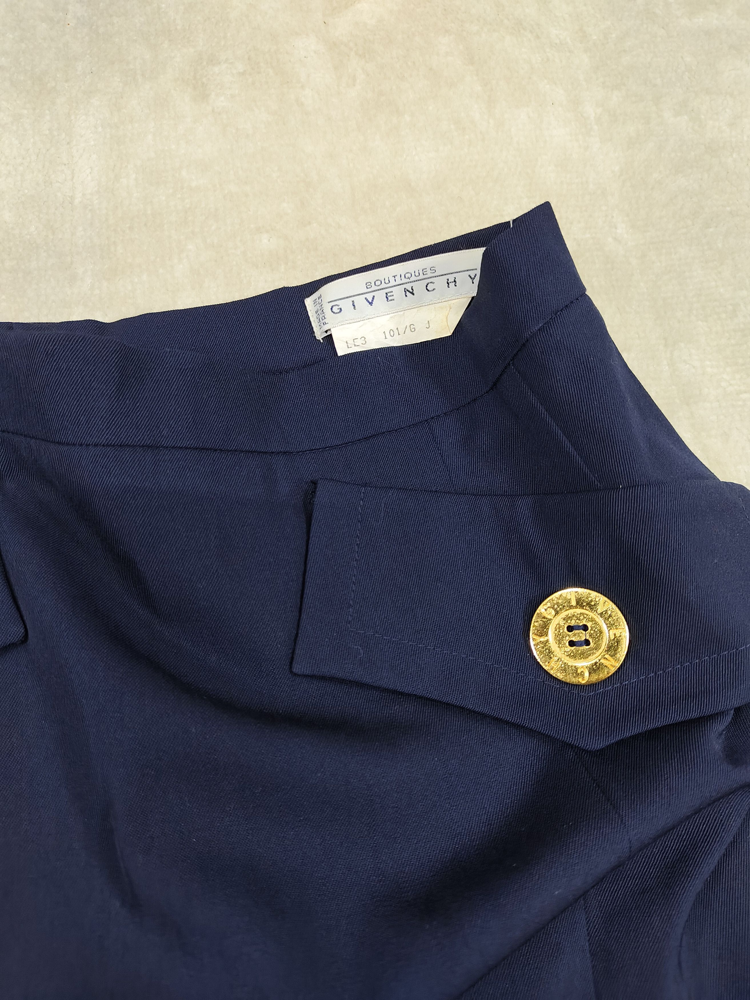 Givenchy 90s Givenchy Boutique - Tailoring Structured Pencil Skirt Size 28" / US 6 / IT 42 - 7 Thumbnail