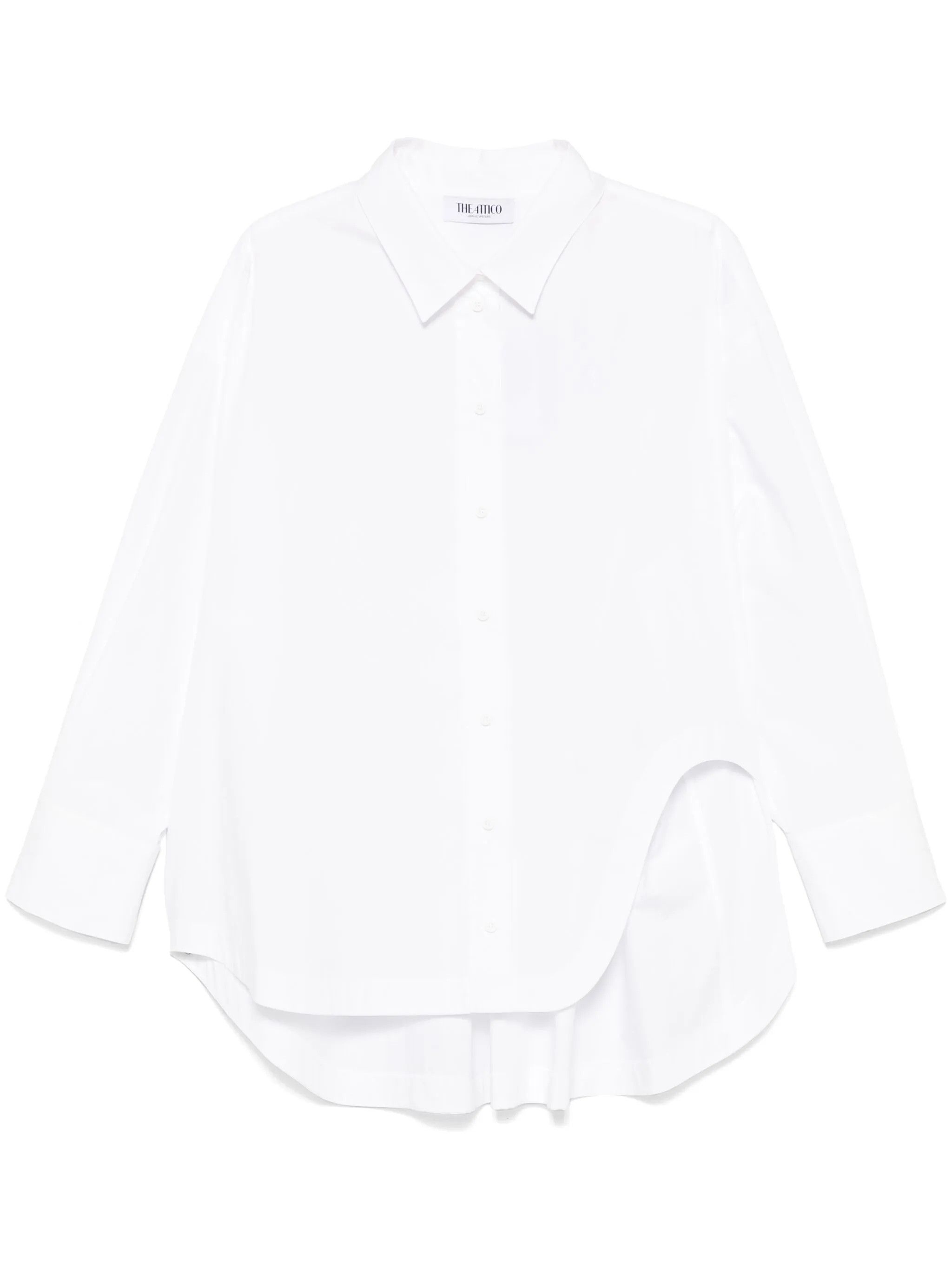The Attico o1s22i1n0325 Cotton Shirt in White Size XS / US 0-2 / IT 36-38 - 1 Thumbnail