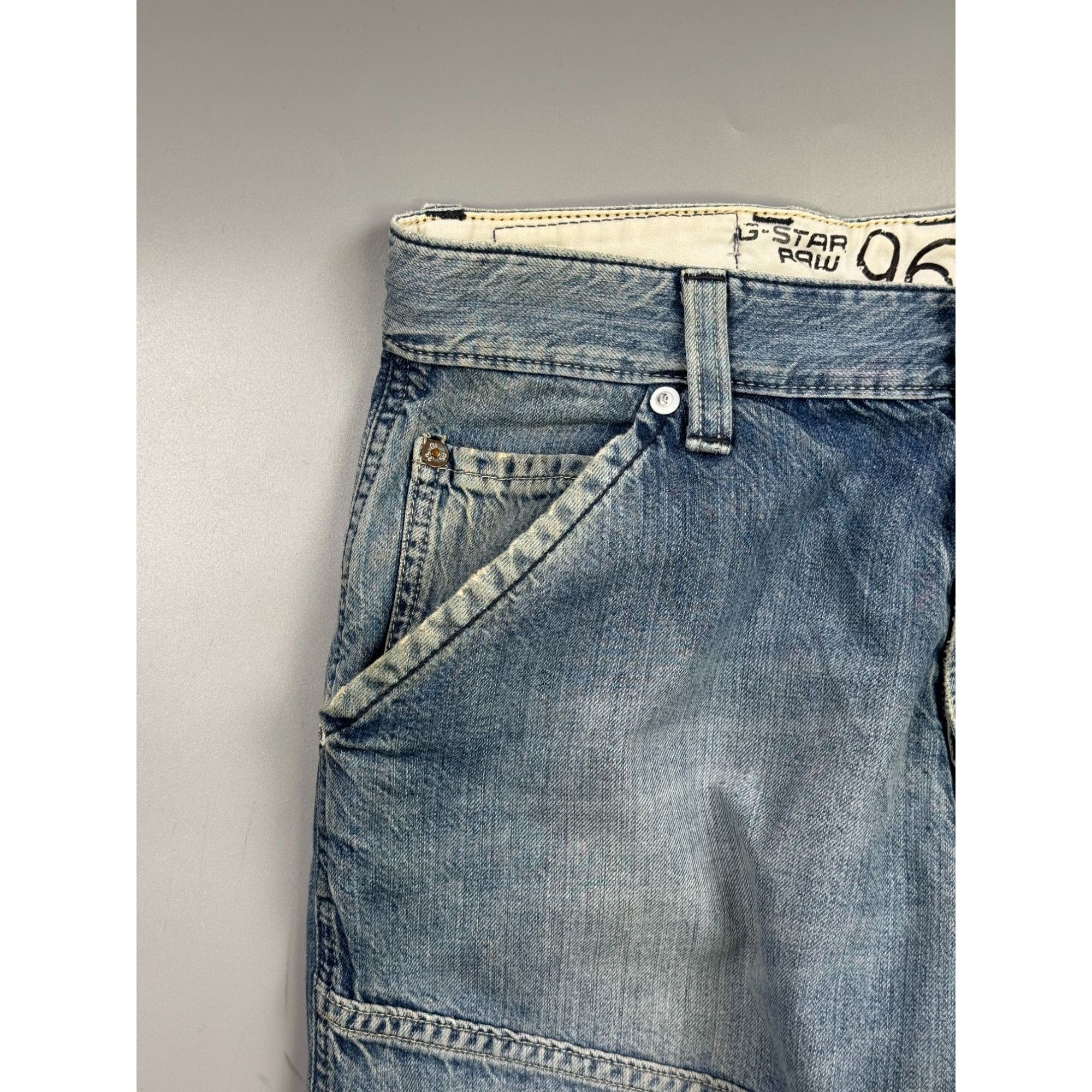 G-Star G-Star Raw Light Wash Denim Jeans Pants (Y1241) Size US 32 / EU 48 - 3 Thumbnail