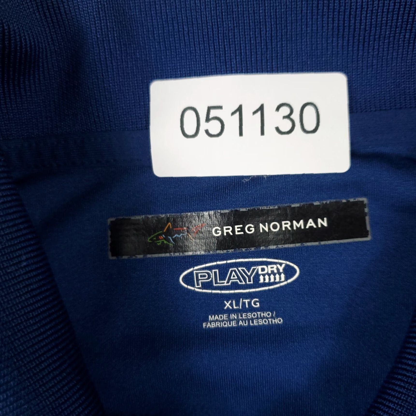Vintage Greg Norman Polo Shirt Mens XL Blue Striped Shark Golf Casual Short Sleeve Polo Size US XL / EU 56 / 4 - 7 Thumbnail