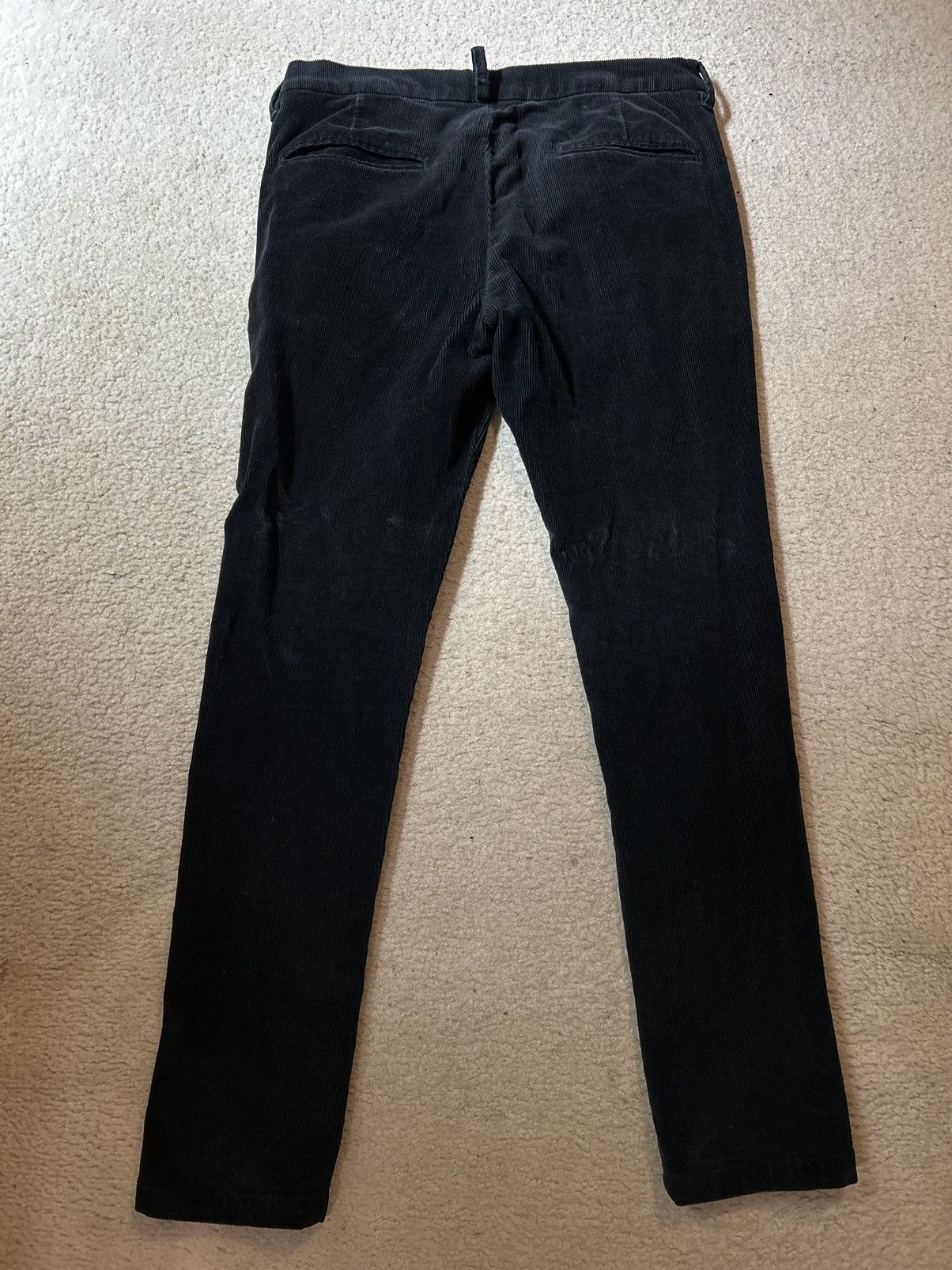 Topman Topman corduroy pants black stretch skinny Size US 34 / EU 50 - 2 Thumbnail
