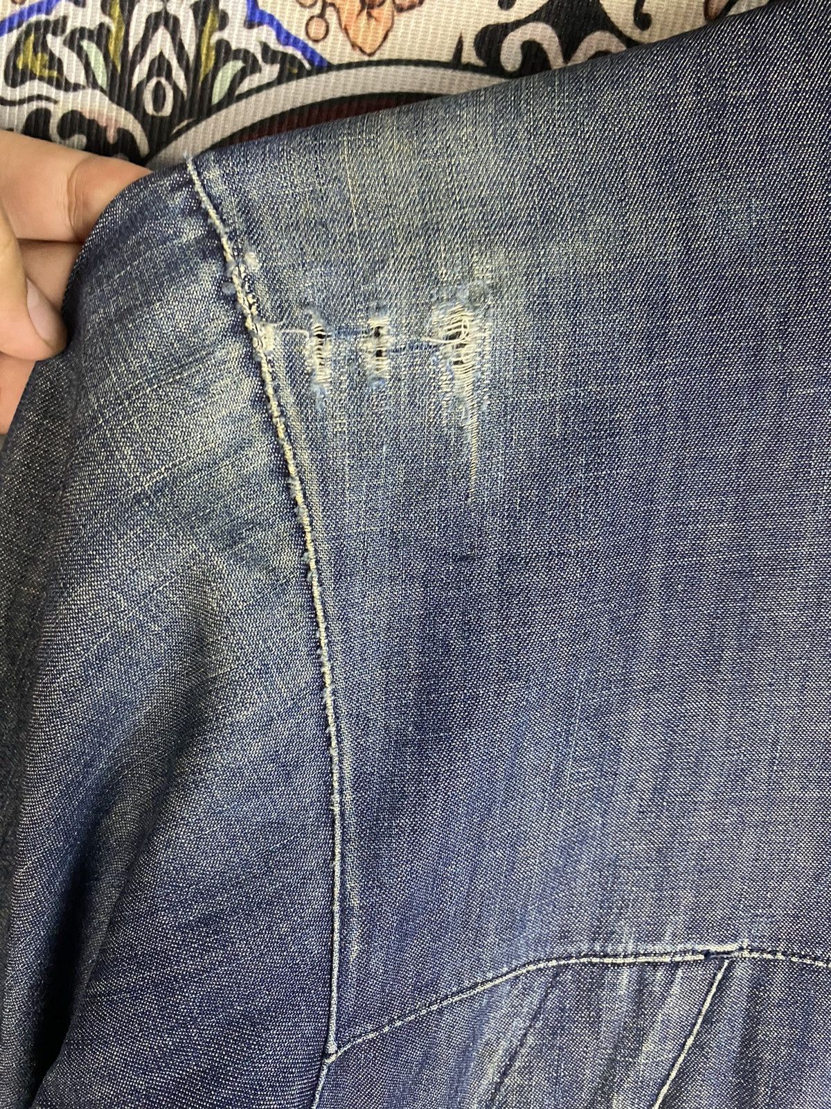 The North Face Y2K The North Face Gorpcore Destressed Denim Hoodie Size US M / EU 48-50 / 2 - 8 Thumbnail