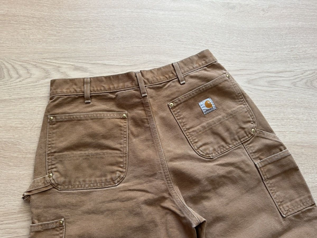 Carhartt Carhartt Double Knee Duck Brown Made In USA Loose Fit Pants Size US 34 / EU 50 - 6 Thumbnail