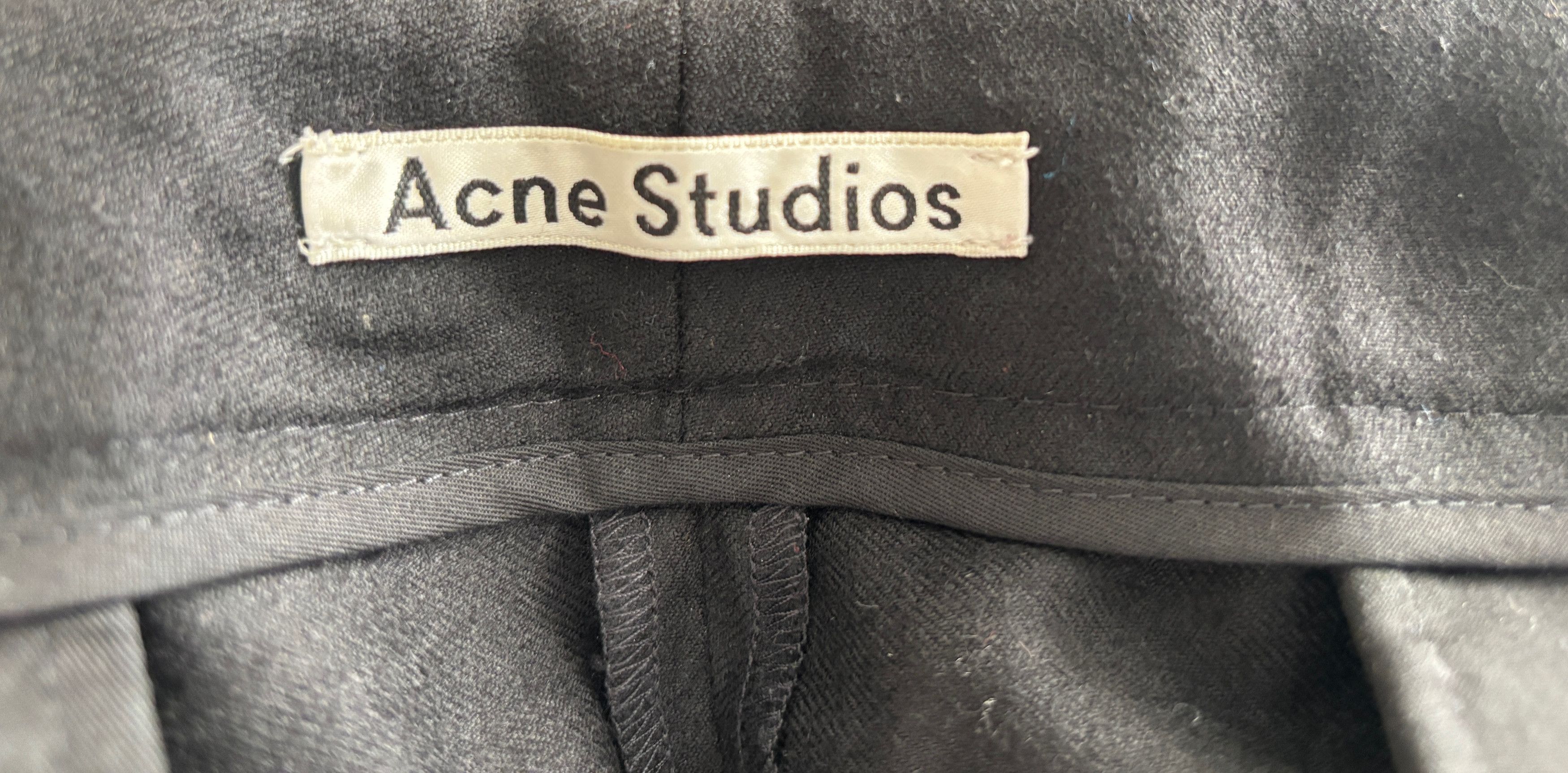 Acne Studios $315 Black Wool Drawstring Hem Lounge Pants -38 Size US 38 / EU 54 - 6 Thumbnail