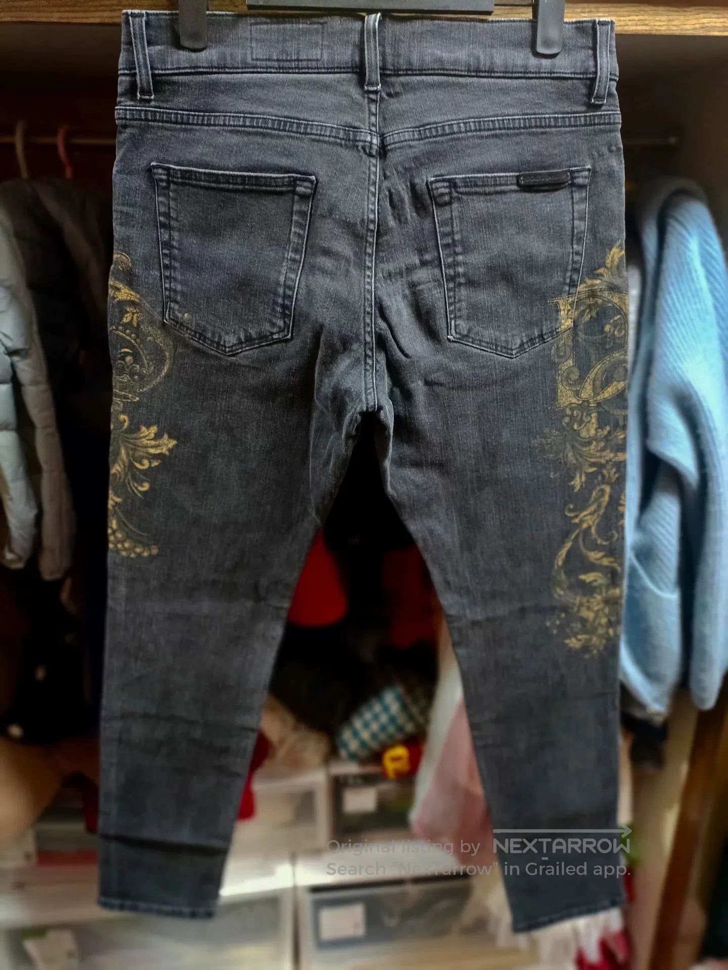 Dolce & Gabbana Baroque Print Jeans.