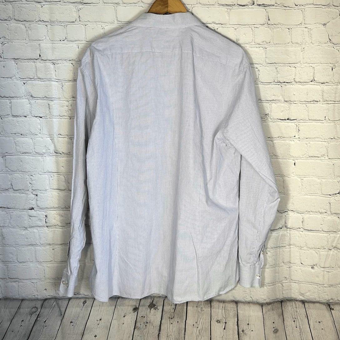 John Varvatos John Varvatos USA Slim Fit Purple Gingham Long Sleeve size 17 1/2 34/35 Button D Size US XXL / EU 58 / 5 - 5 Thumbnail