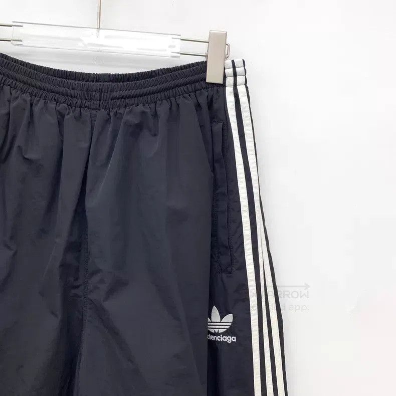 Balenciaga Balenciaga size S Black Side Stripe Cotton Casual Wide Leg Size US 27 - 3 Thumbnail