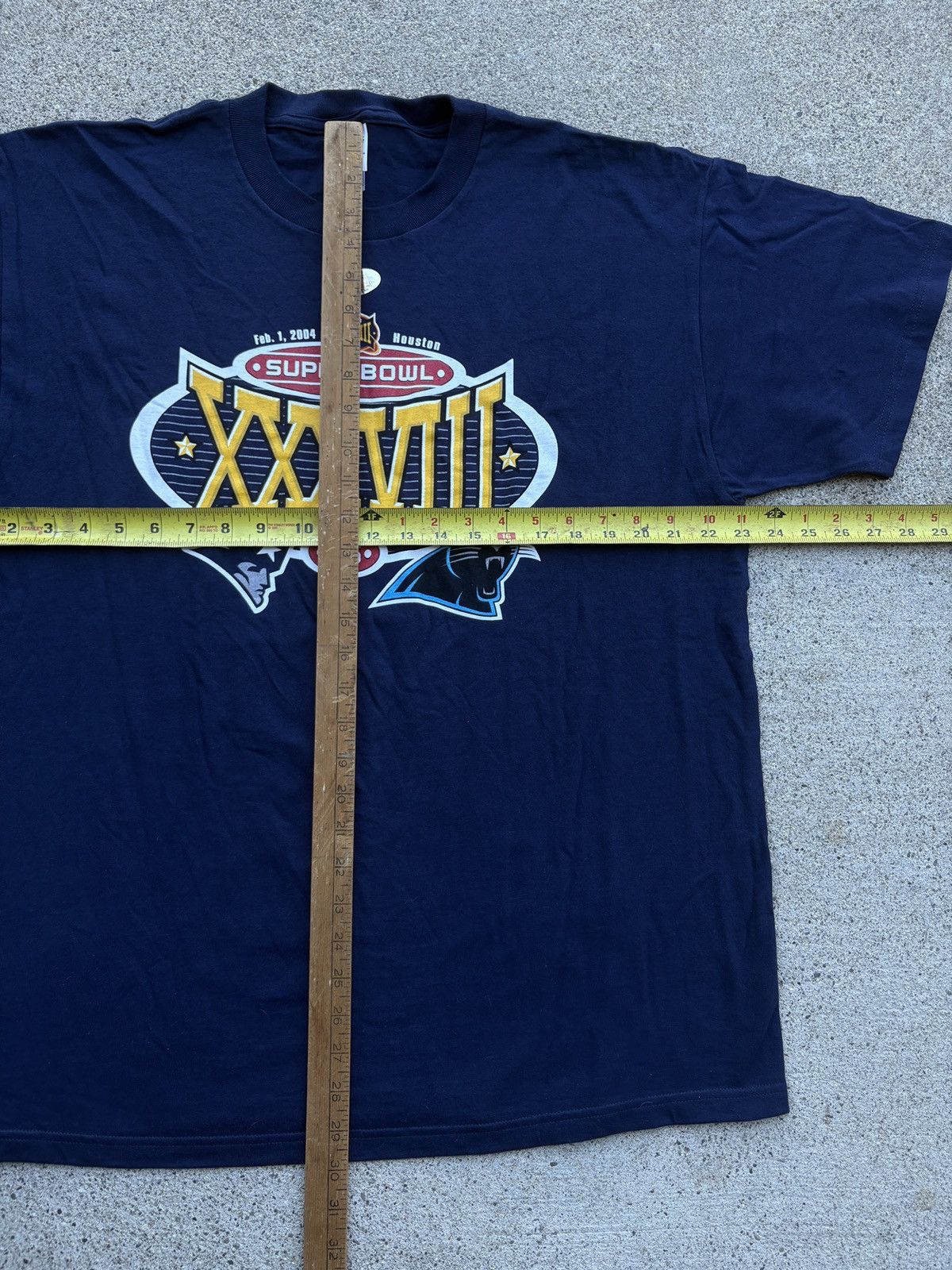 NFL Vintage 2004 NFL “Super Bowl XXXVIII” Navy T-Shirt Size XL Size US XL / EU 56 / 4 - 5 Thumbnail
