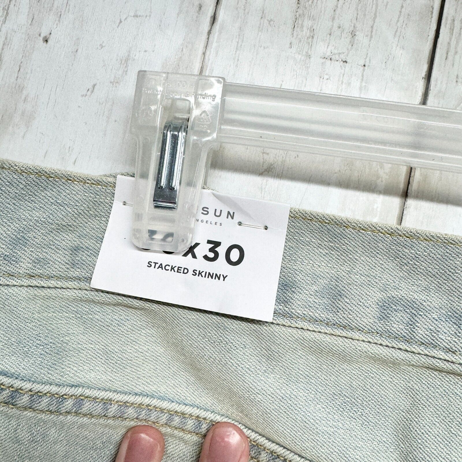 Pacsun PACSUN Jeans Men 30X30 Light Wash Skinny Distressed 5 Pocket Size US 30 / EU 46 - 3 Thumbnail