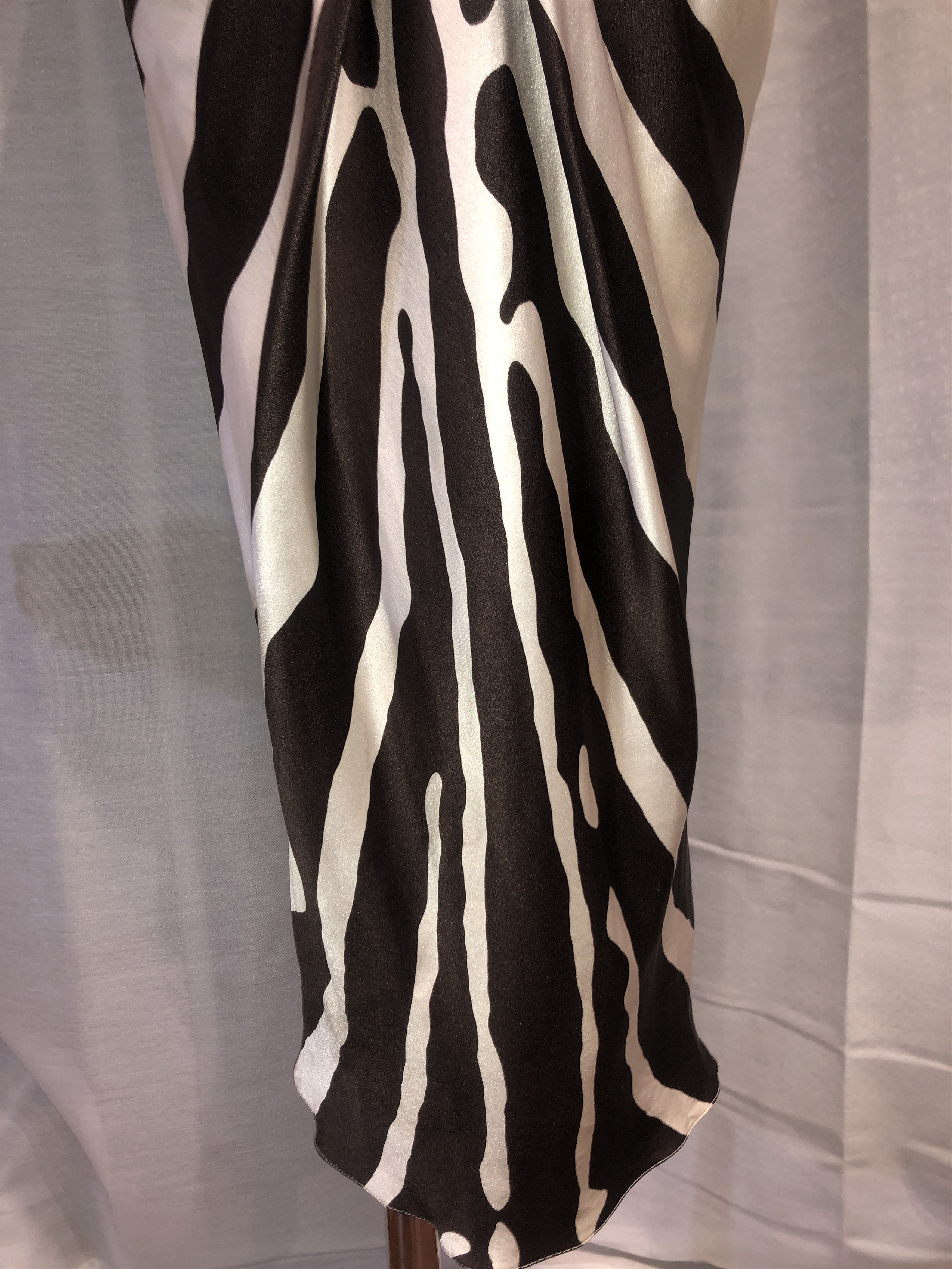 Dior S/S 2009 Zebra Print Silk Dress Size M / US 6-8 / IT 42-44 - 5 Thumbnail